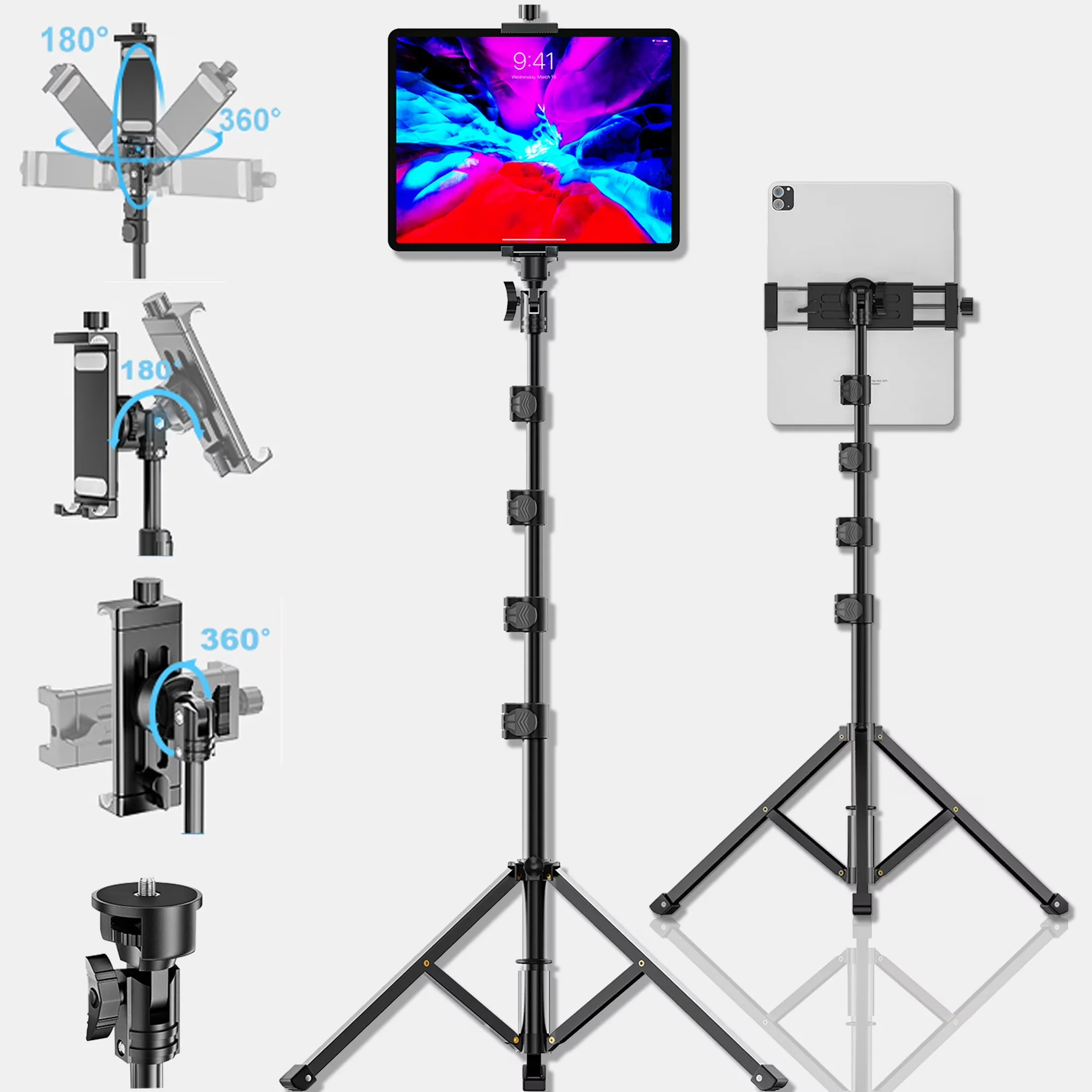 Efficient Home Gym with Foldable, Adjustable Width, Adjustable Height - Aluminum Black Model DB8D89