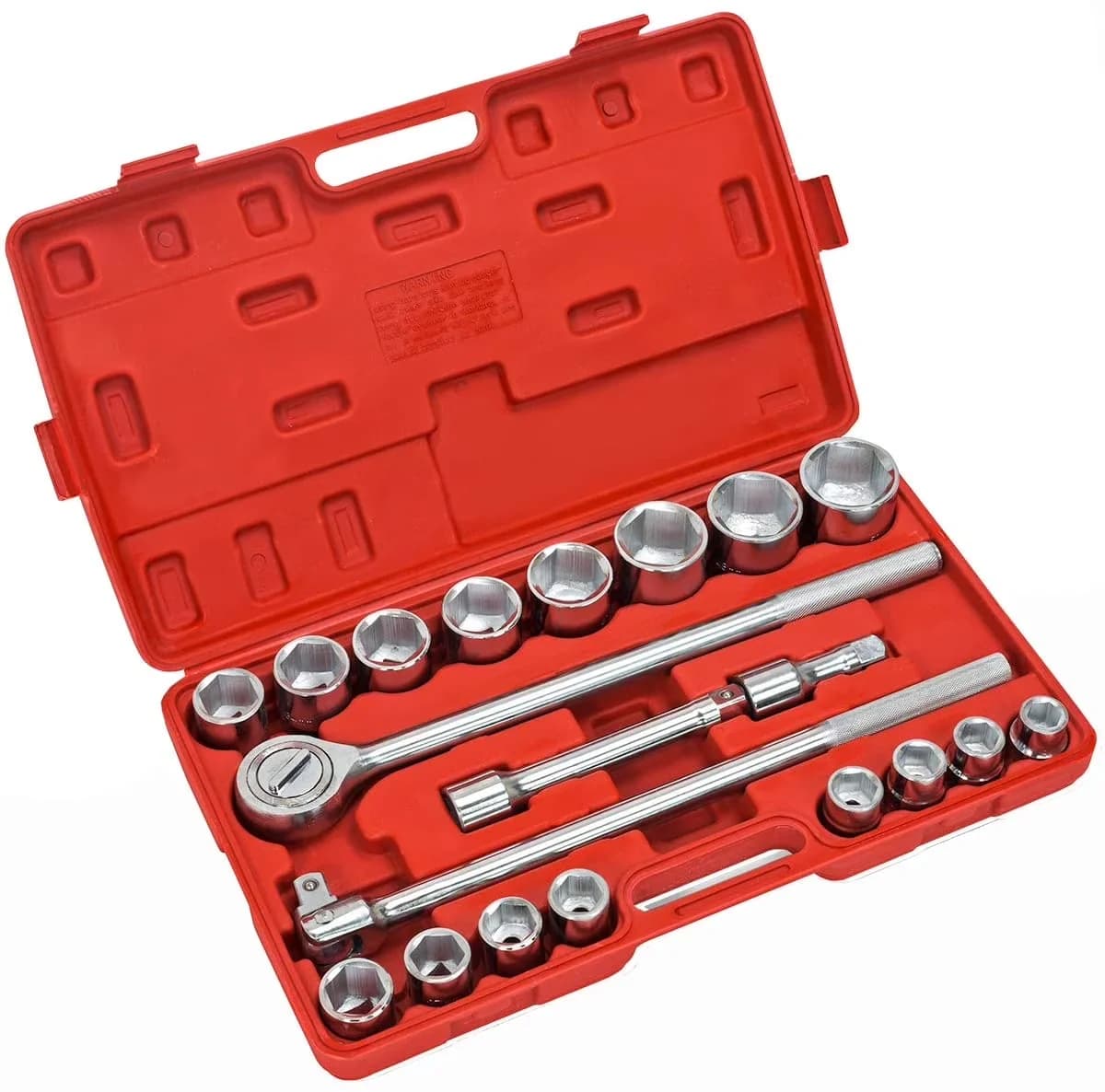 Quality Hand Tool Set with With Handle, Heavy-Duty - 45 Carbon Steel Black Model 1DF948