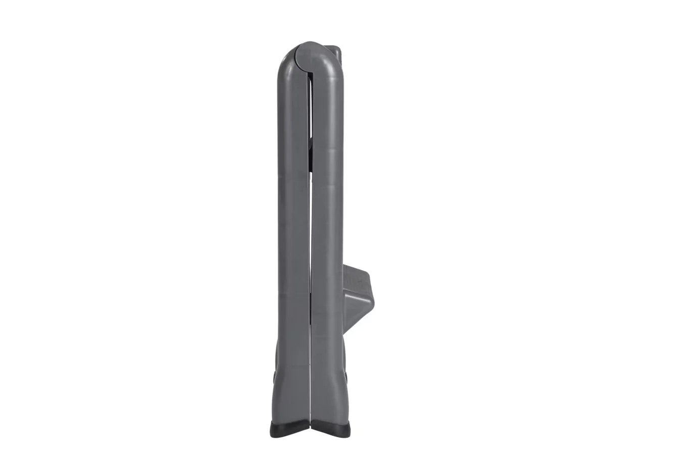 Ladders And Step Stool Compact with Foldable, Foot Pads - Plastic Gray Model 7B5574