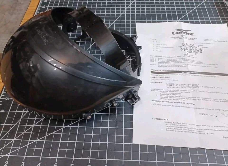 Quality Protective Equipment - Plastic Black Condor - Compact and Portable Model 9376DB