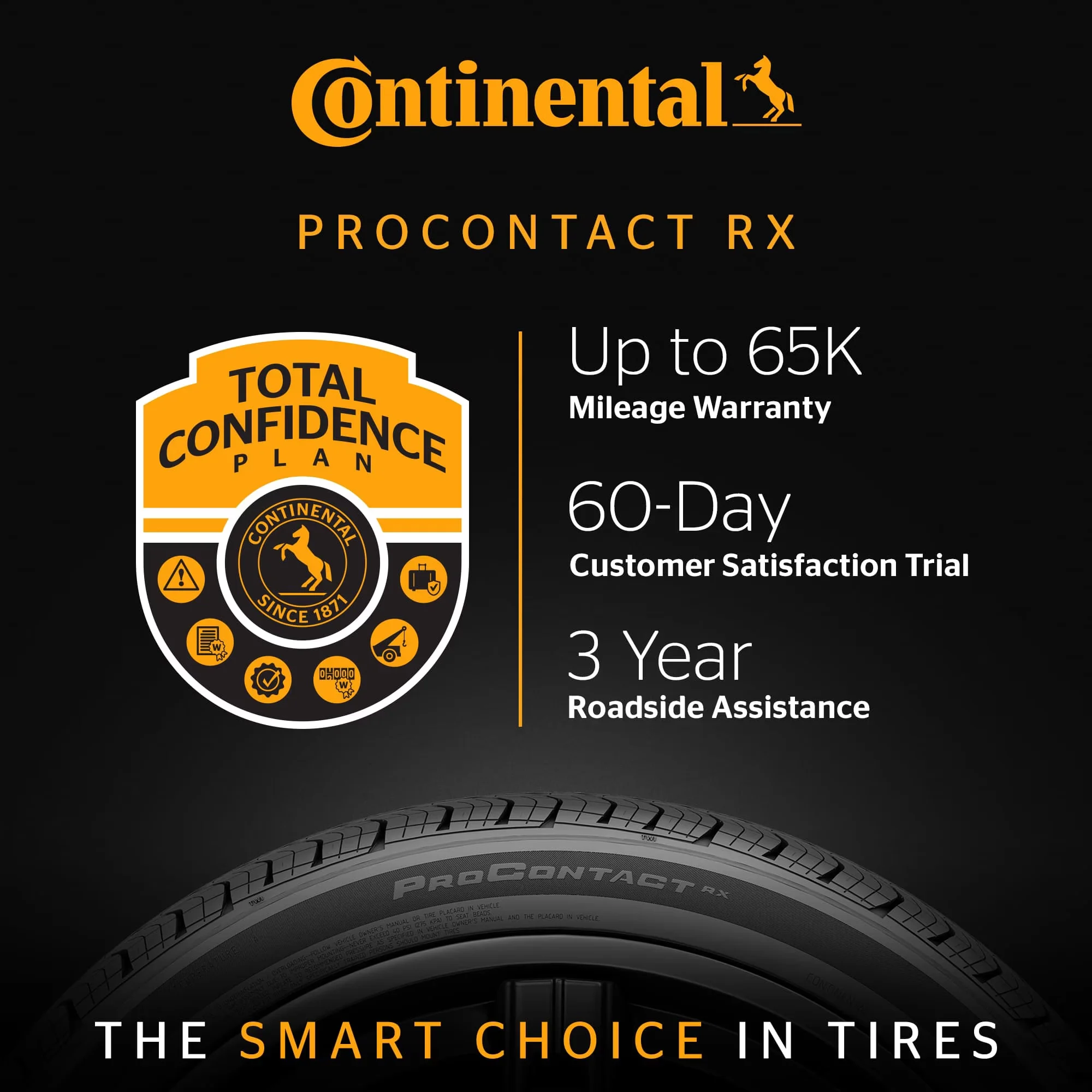 Versatile Car Tire with 94W, High-Speed, Sidewall style: Black Sidewall - Model ACC204