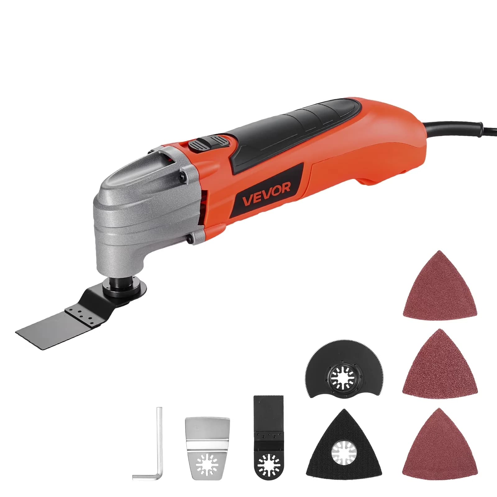 Stylish Woodworking with Multi Tool, Anti-Slip, Oscillating Tool Multitool - Black Model A3F988
