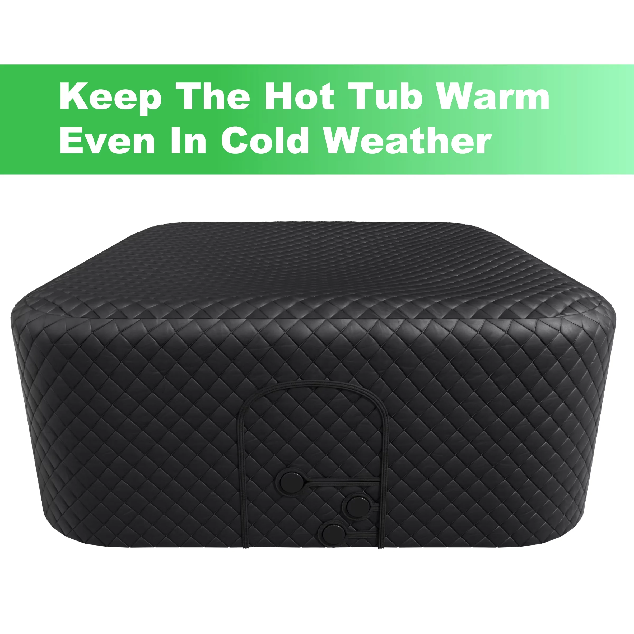 Hot Tub Sleek with Energy Efficient, Inflatable, Outdoor Inflatable - Black Model 89DFD0