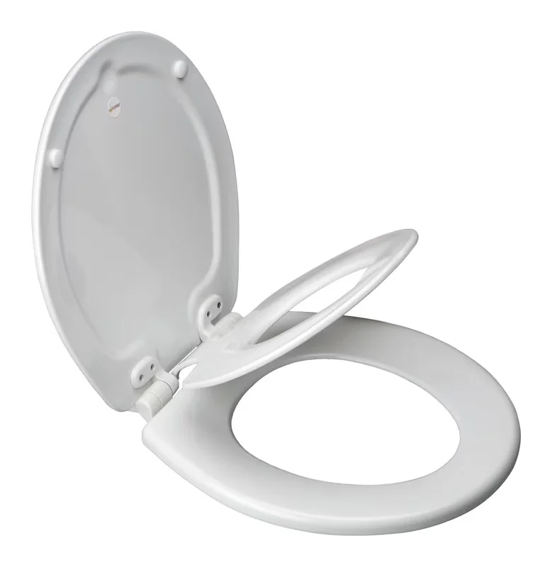 Classic Toilet Seats And Lid with Easy Installation, White, one-size - White Wood Model 957C55