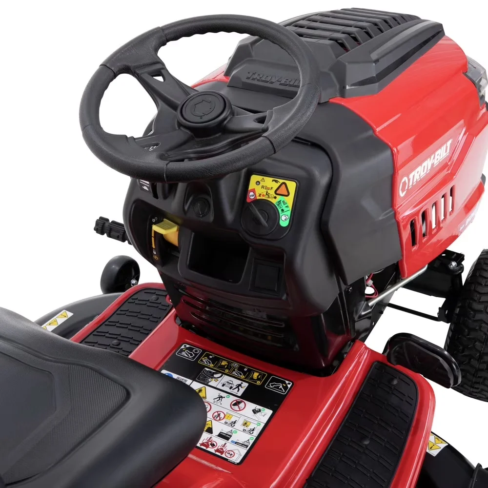 Durable Riding Lawn Mower with Adjustable Cutting Height, Adjustable Speed, Cup Holder - Model DA22F1