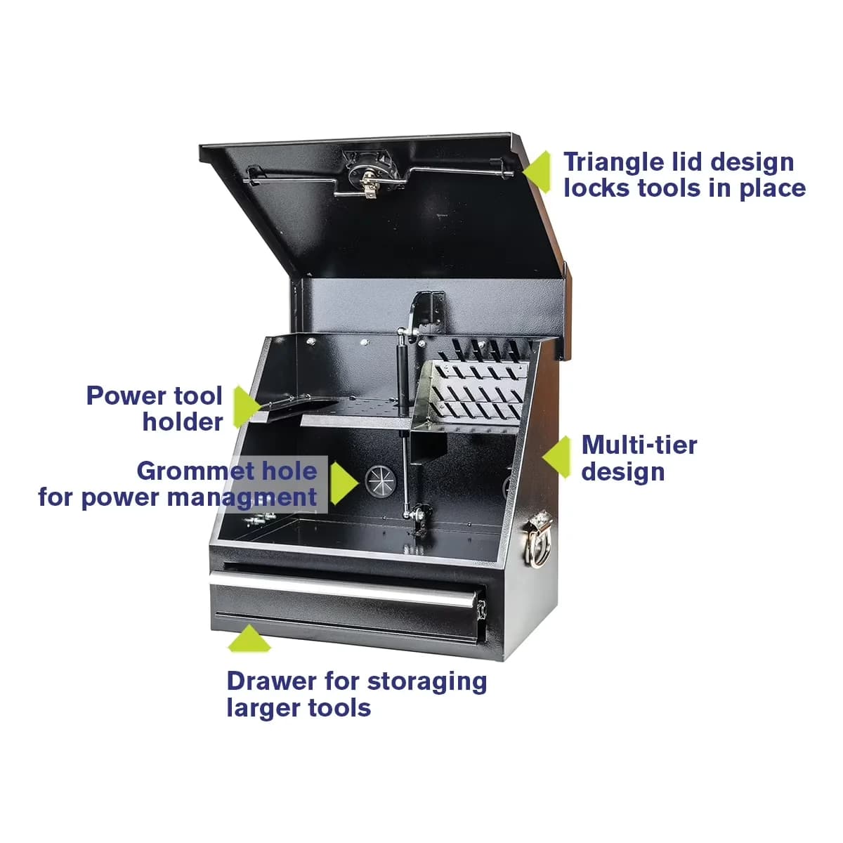 Toolstorage Classic with Storage, Combo 18" ™ - Black Steel SB180DB-2 for Multiple Applications Model 52DB66