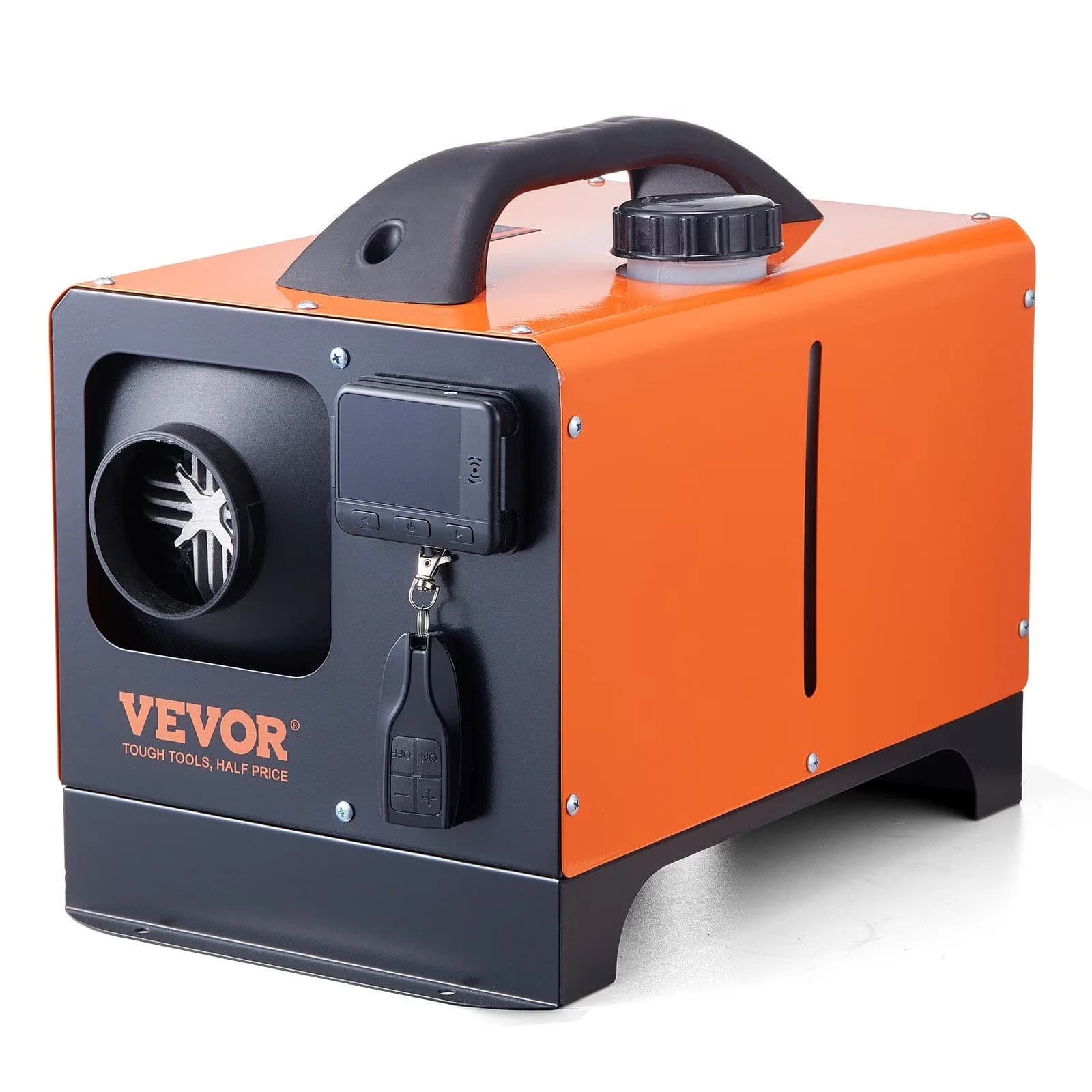 Efficient Portable And Electric Space Heater with 12V, Temperature Controlled, LCD Controller & Remote - Orange Model AA1DFD