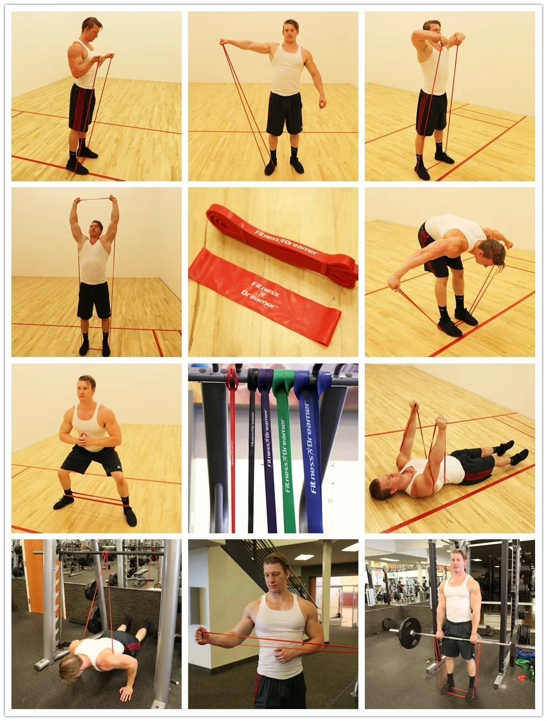 Home Gym Accessory Innovative with Resistance Bands - Rubber Red 14 - Long-Lasting Performance Model CA14BD