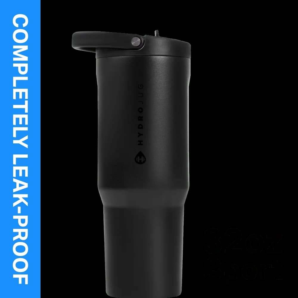 Stylish Water Filtration with Insulated Leak-Proof Tumbler, Flip Straw - Black Stainless Steel, Food Grade Stainless Steel 18/8 for... Model D72A8F