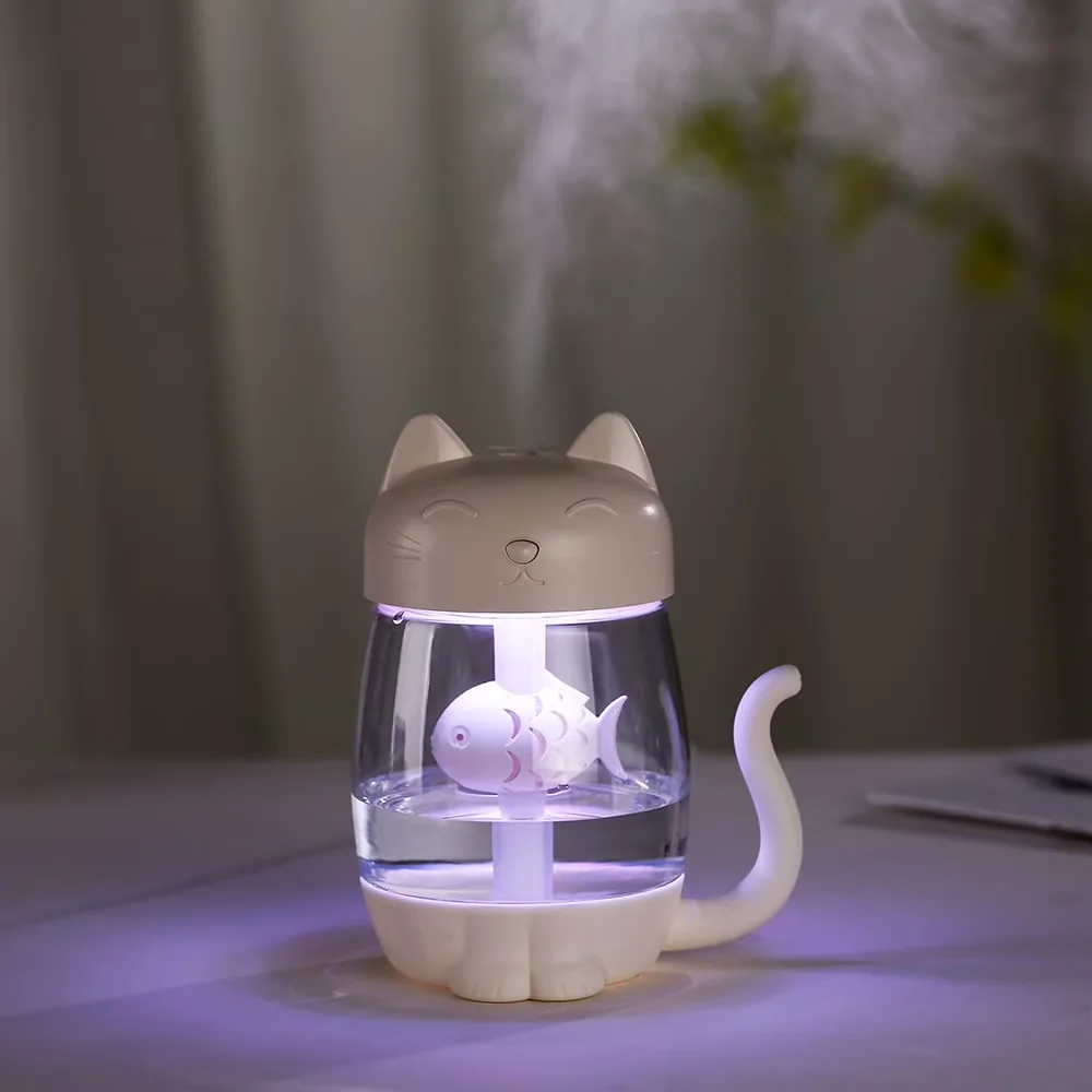 Professional Humidifier with Timer, 350ML Air - Purple for Car - for Home and Office Model 525CFE