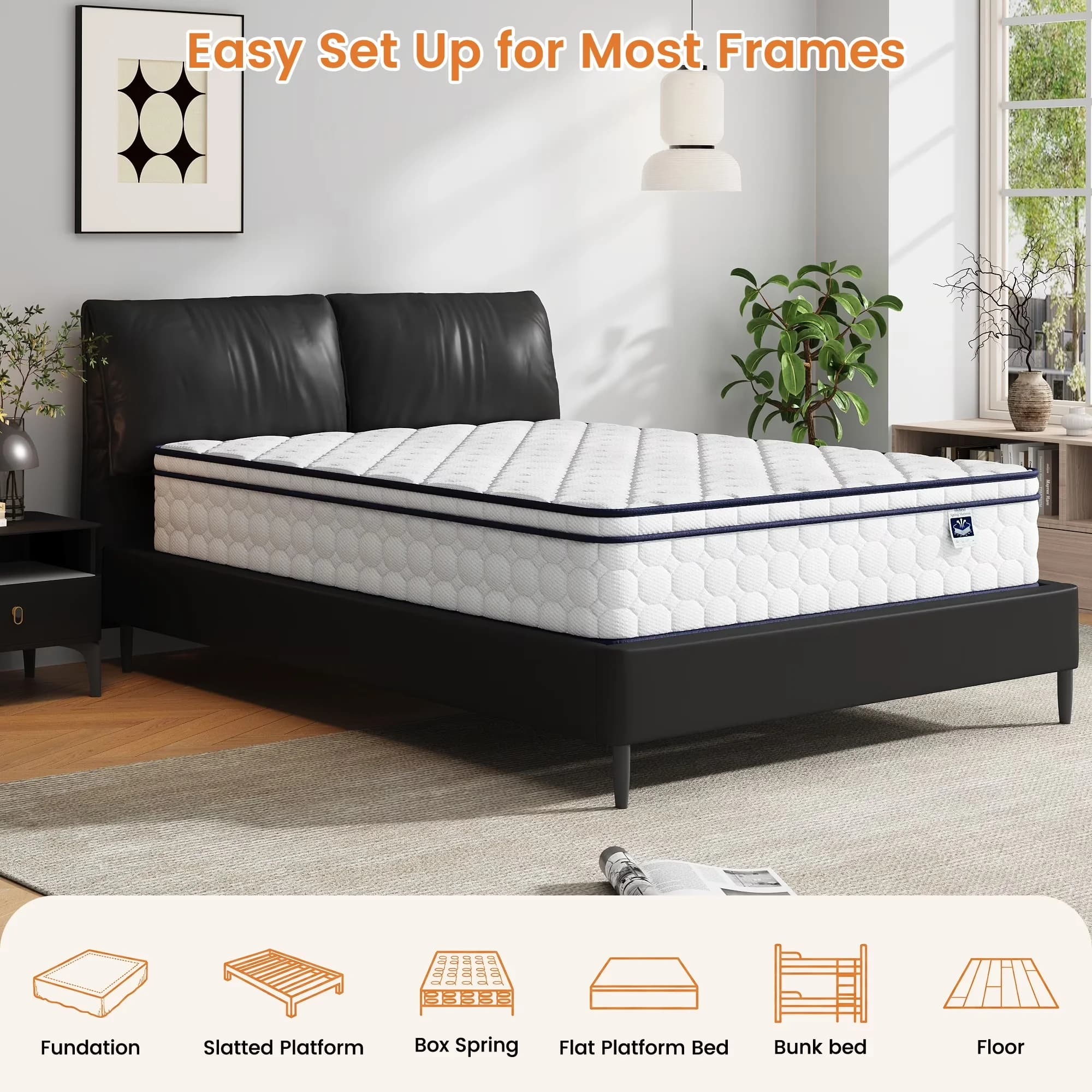 Mattresses Accessory Innovative with Antimicrobial, Queen Size Mattress - Cotton Model A75991
