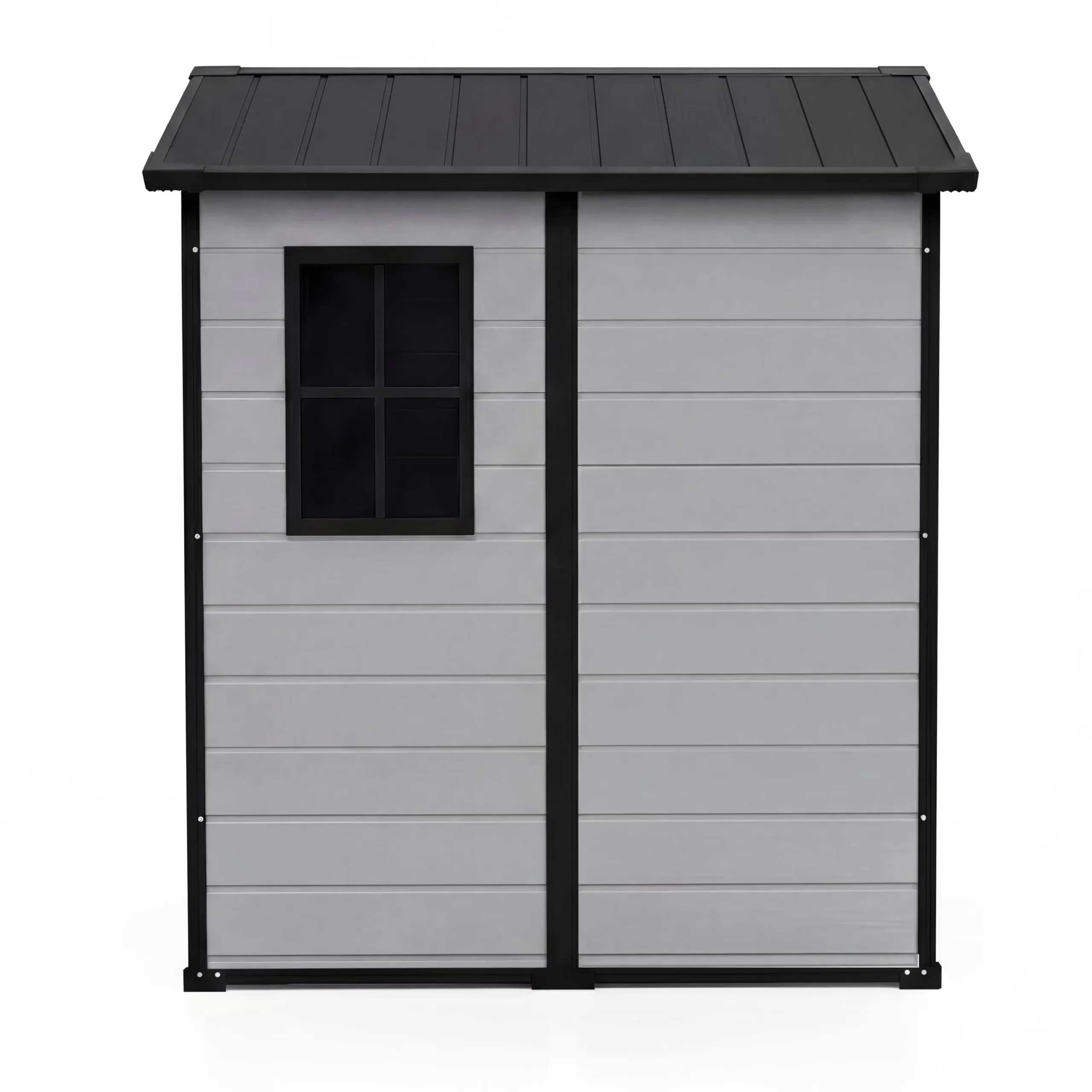 Reliable Shed with Uv Resistant, Impact-Resistant, Waterproof - Plastic White for Patio Model 51B7F7