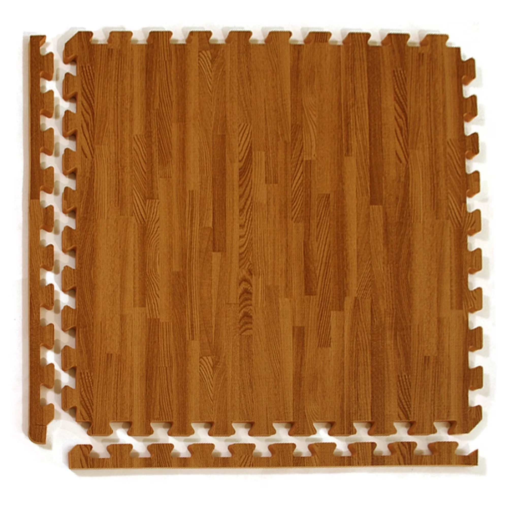 Efficient Grey Vinyl Flooring Vinyl Plank Flooring with Interlocking, Easy Installation - Eva Foam Brown Model 9A80F5