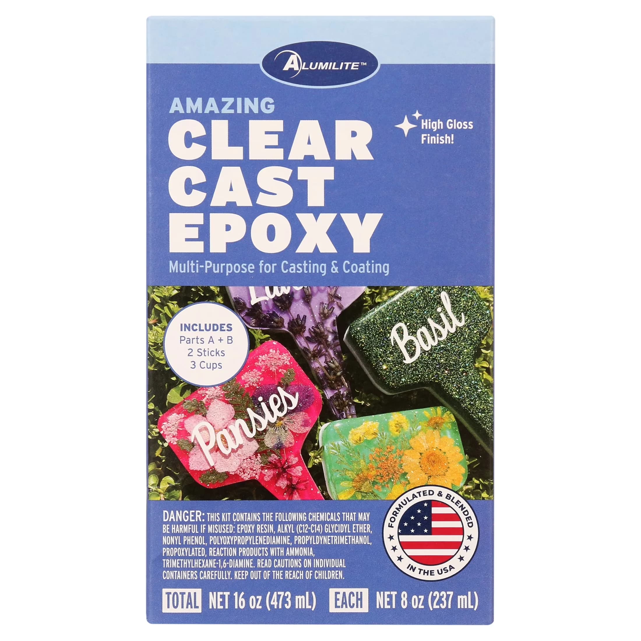 Building Material Efficient with Easy to use and long lasting, 16 fl oz - Epoxy Resin Clear Model 62FD7E