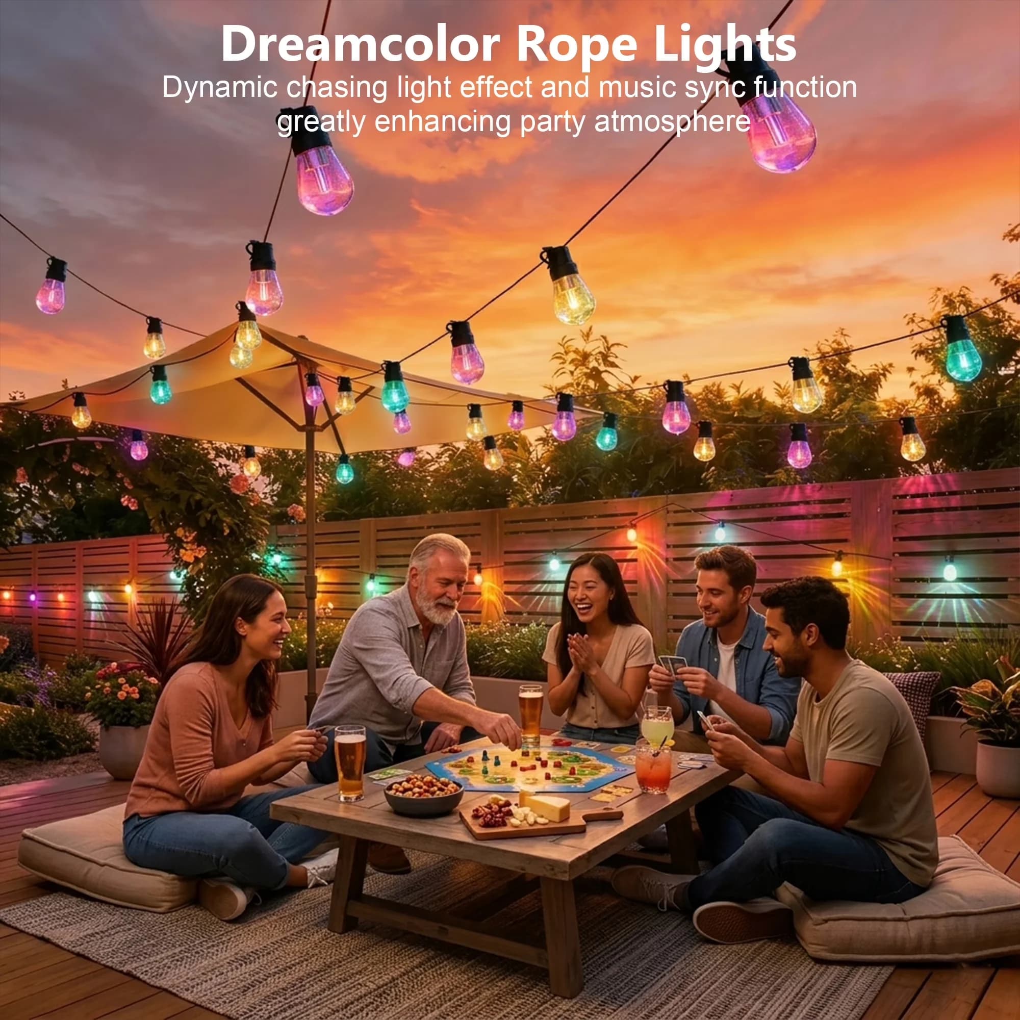 Novelty Light Versatile with LED, Energy Efficient, Blinking Lights - Multicolor for Outdoor, Living Model 5337D5
