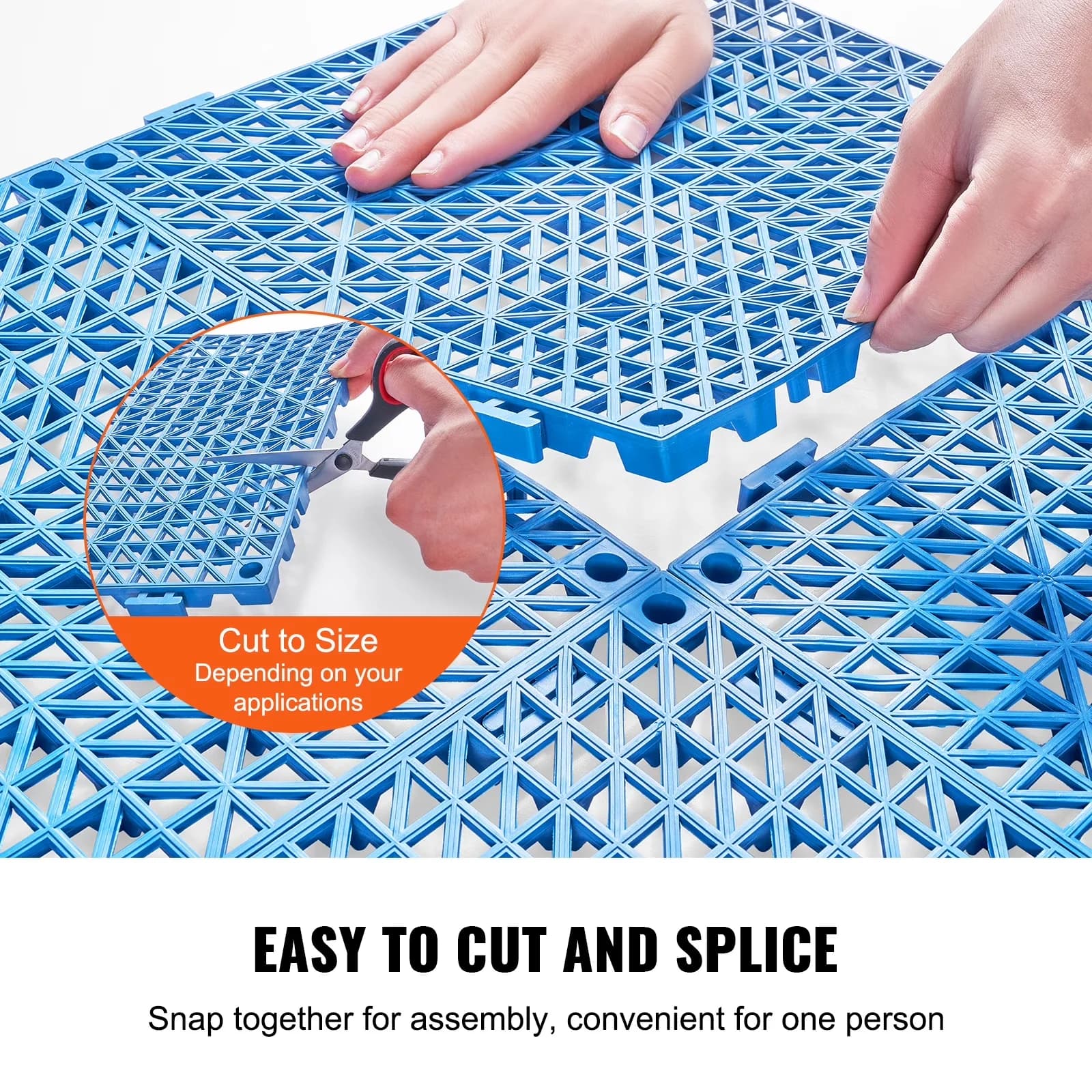 Grey Vinyl Flooring Vinyl Plank Flooring Premium with Interlocking, Slip-Resistant, Composed of Gentle PVC - Blue Pvc Model DC4590