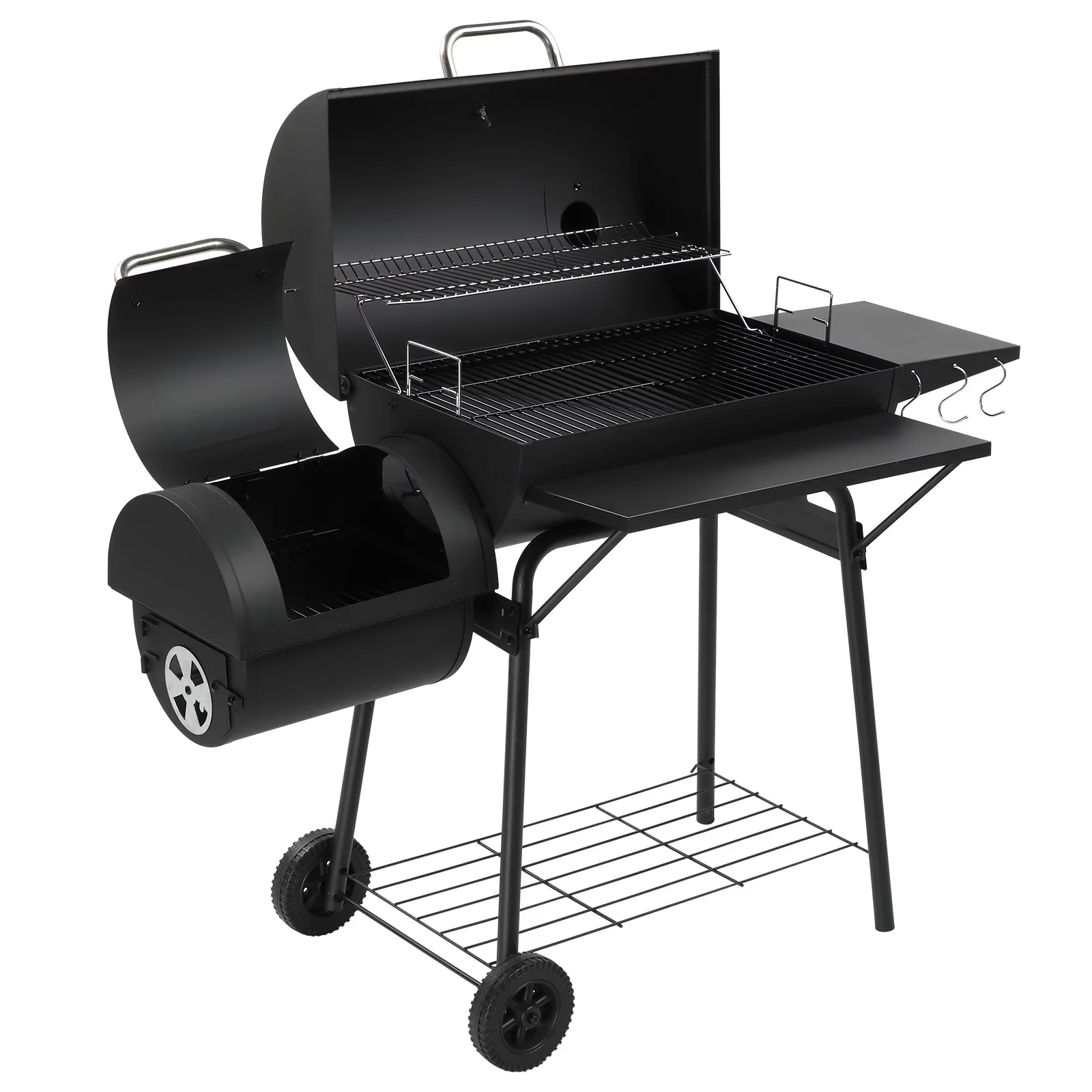 Charcoal Grill Durable - Black Steel for Camping Portable - Essential Collection Model 4FDCB6
