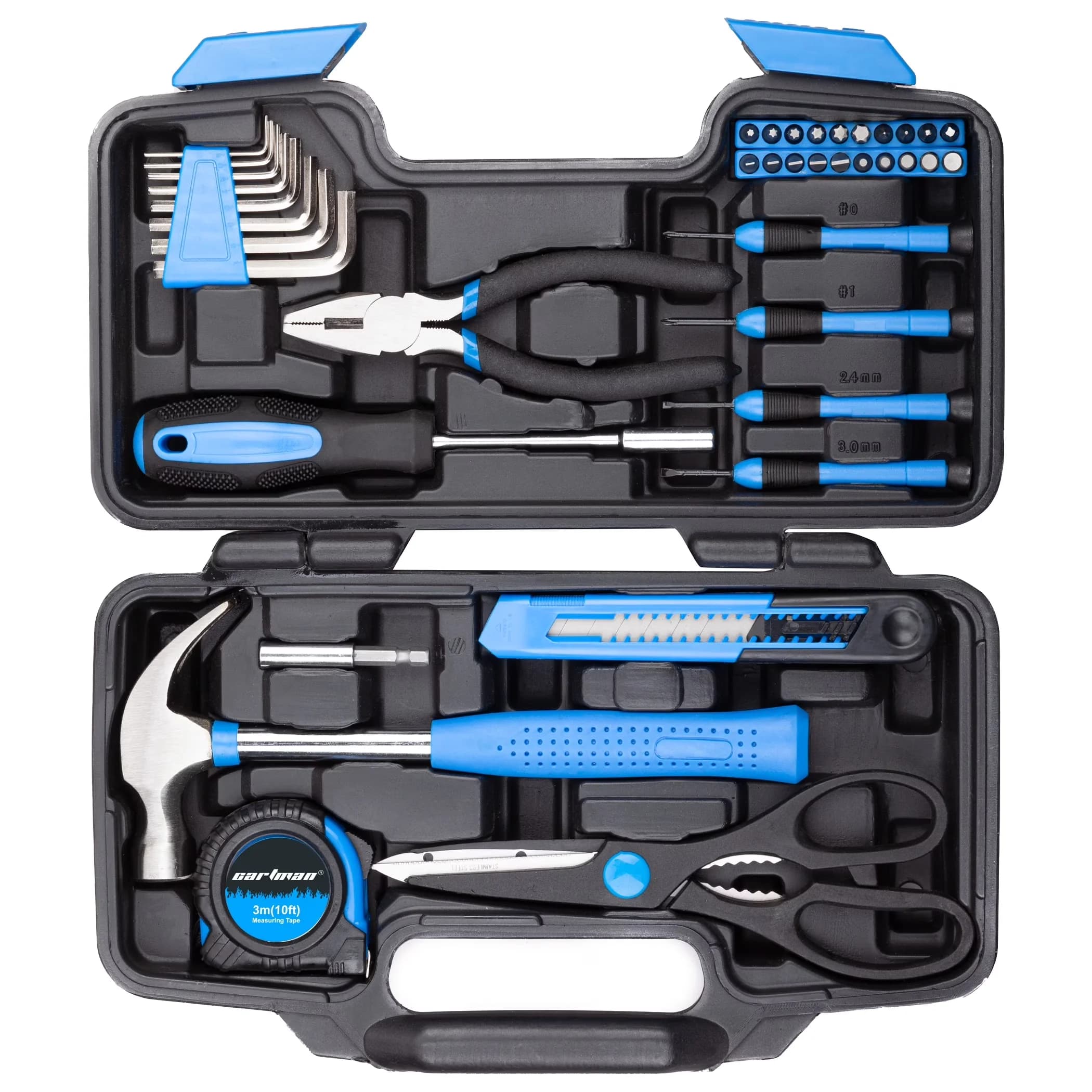 Premium Hand Tool Set with Storage Case, Blue 39-Piece General Household Kit - Blue Model 9BB133