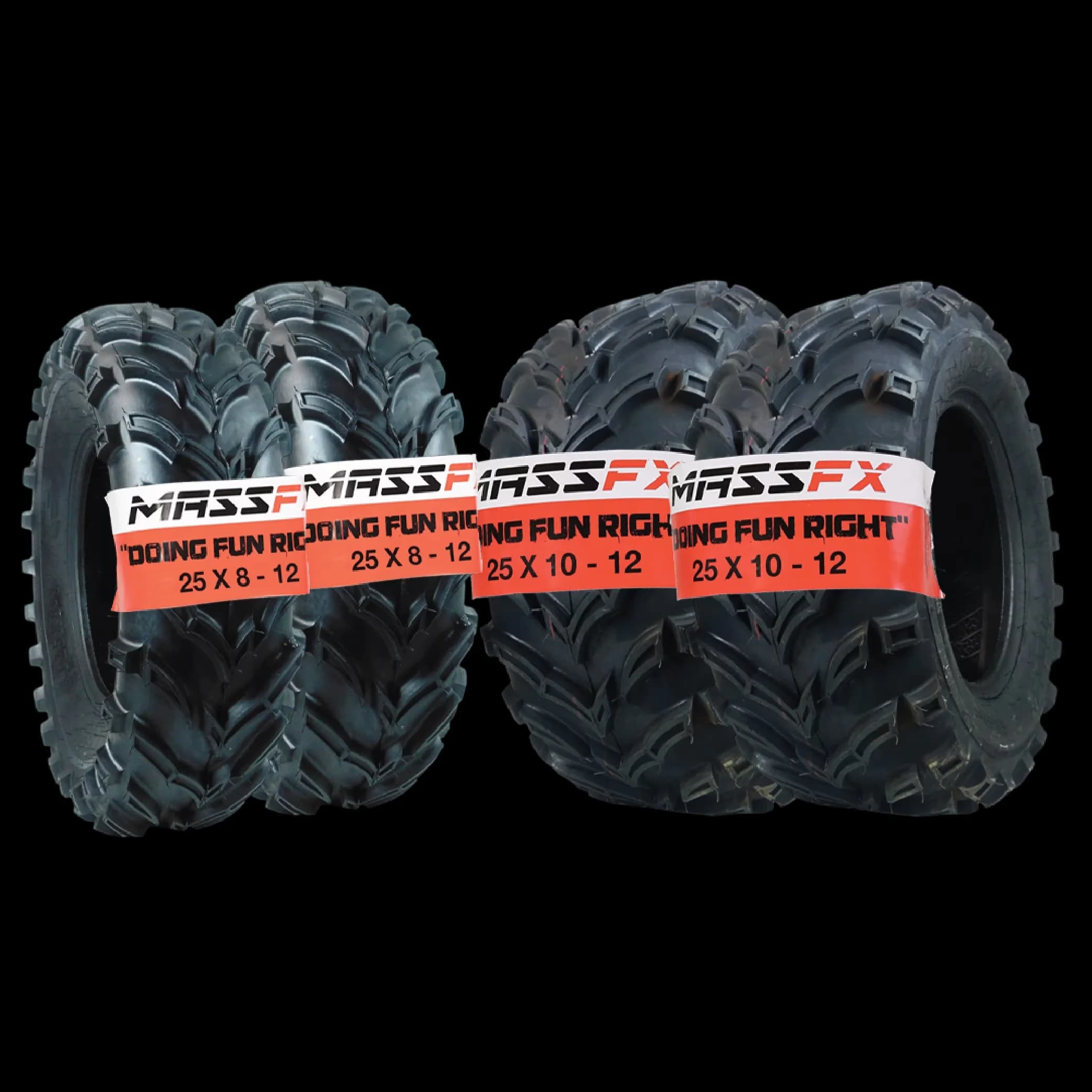 Efficient Atv Tire with Durable Construction, 1/2 Tread Depth, Durable 6-ply bias construction - Model 0B742B