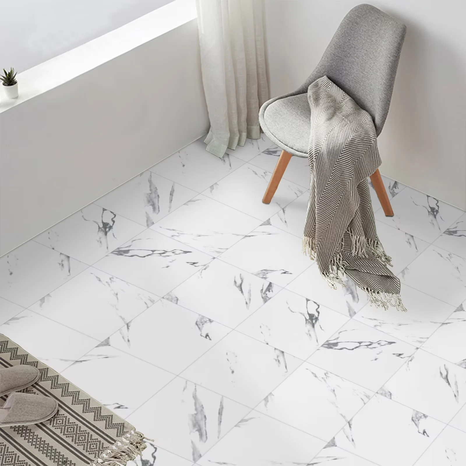Bathroom Renovation Compact with Waterproof, Material: PVC - White Pvc for Bathroom Model A9F120