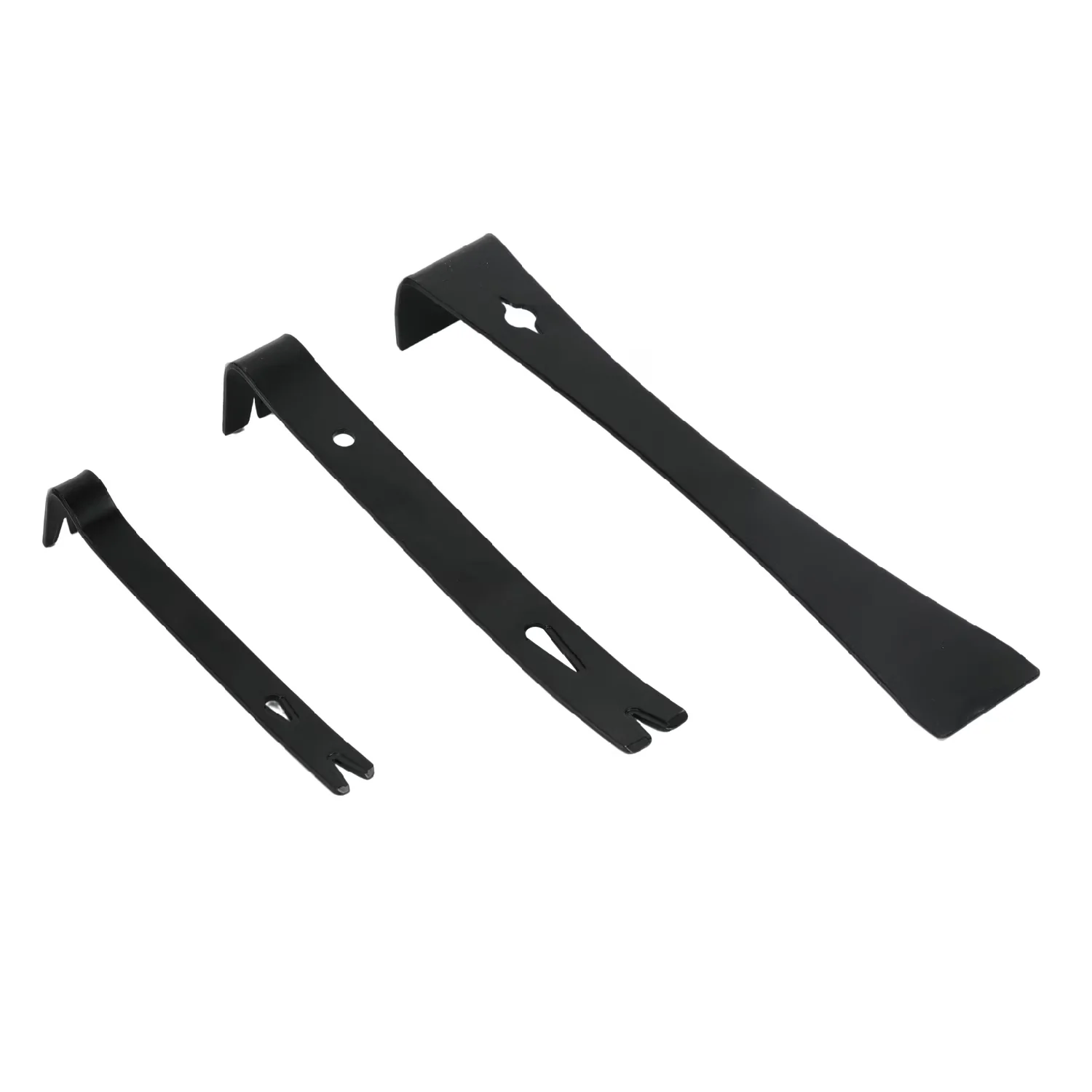 Modern Hand Tool with Easy To Operate, 3-piece Pry Bar Set, 9-1/2-inch - Black Alloy Steel Model 118F0D