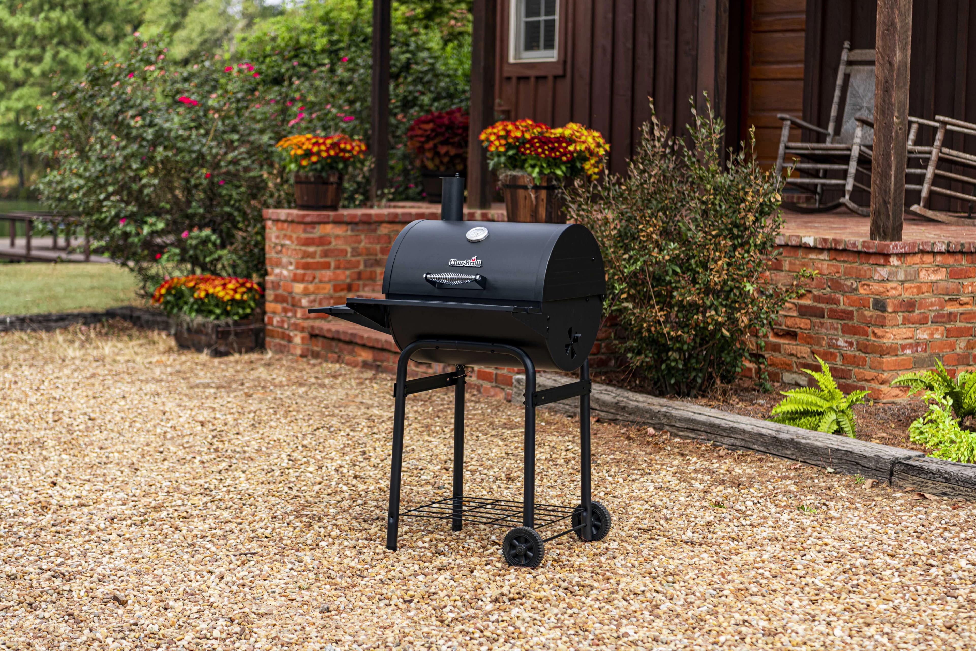 Quality Charcoal Grill with Adjustable Air Vents, Char-Broil® 625 - Black Heavy Duty Steel Model 72BB16