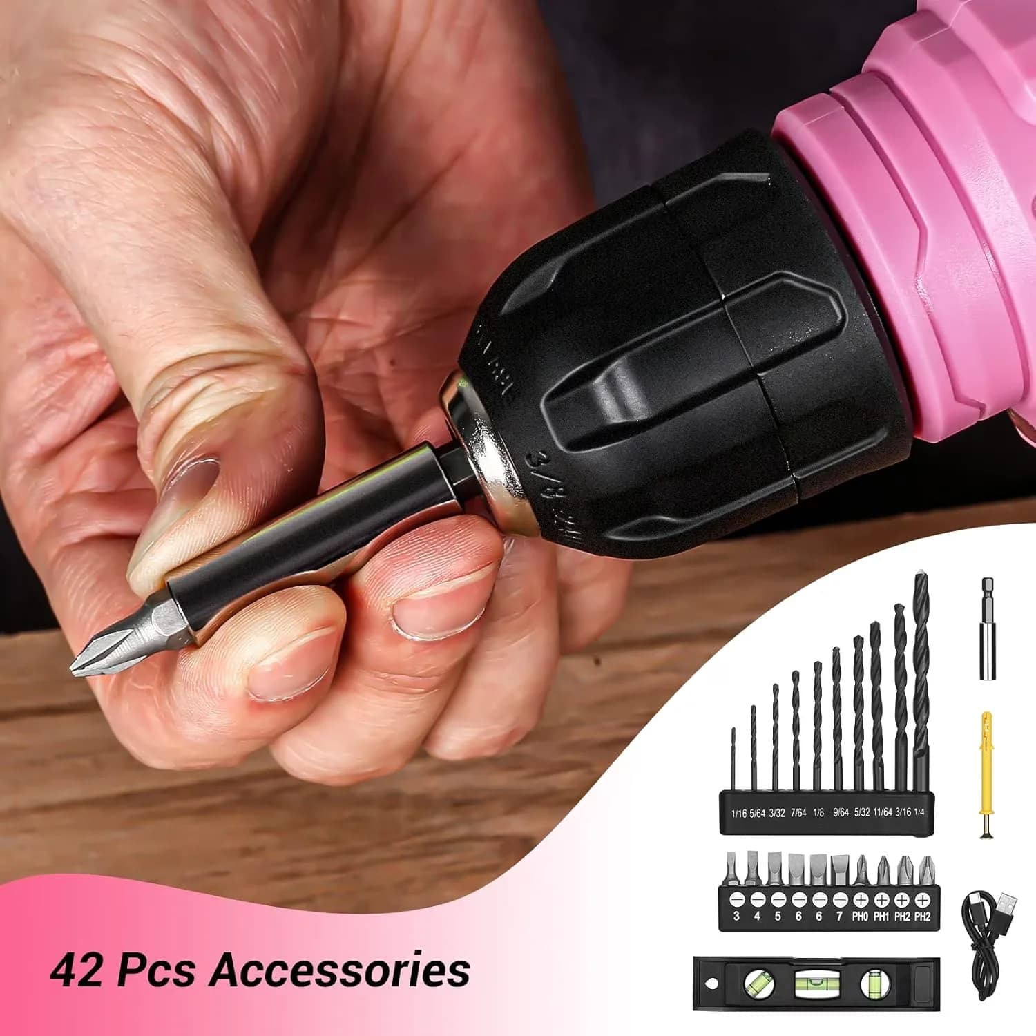 Quality Factory Reconditioned with LED, Battery Powered, Adjustable - Pink Model FDEE7E