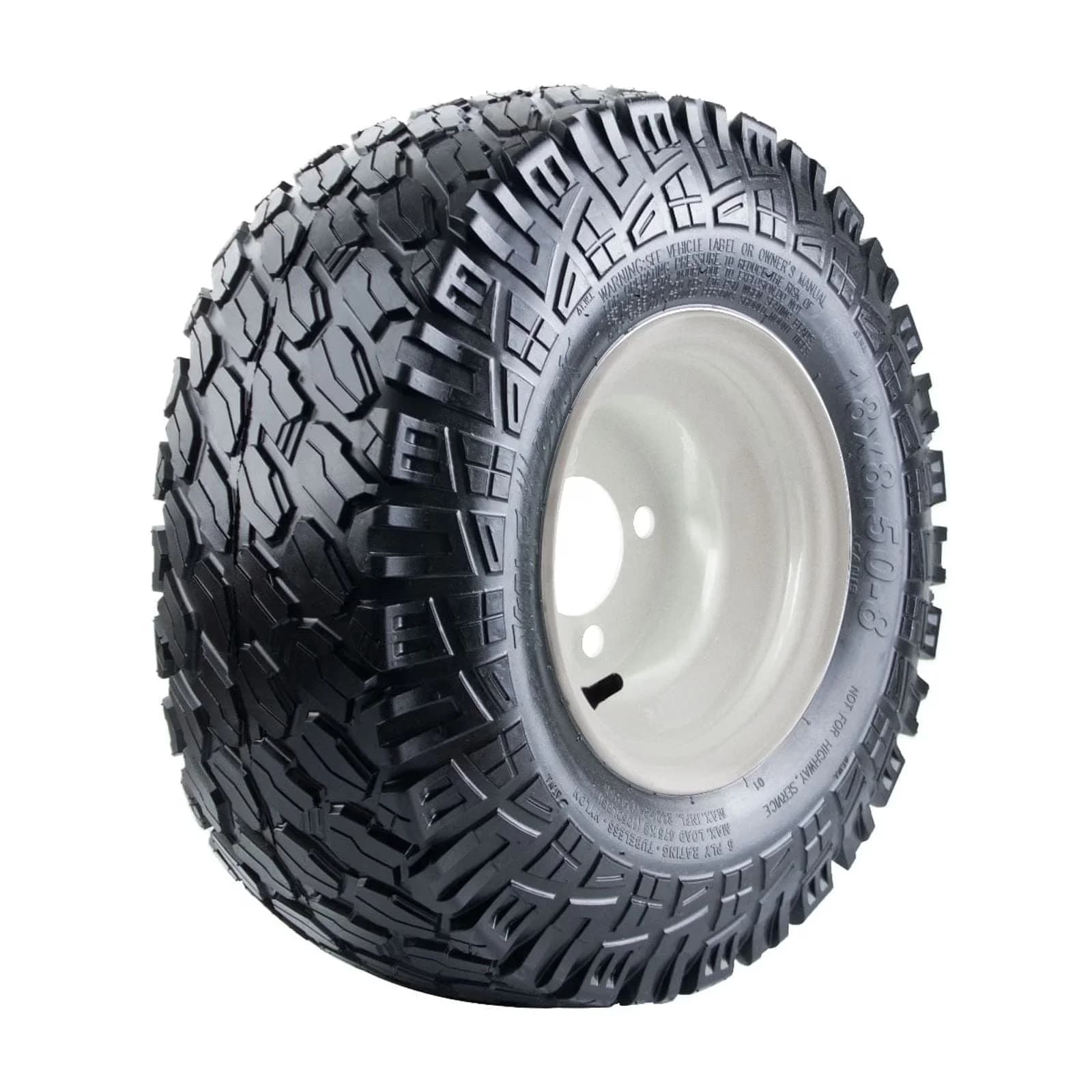 Golf Cart Tire Professional with Smooth - 18X8 - Durable Build Model EC6985