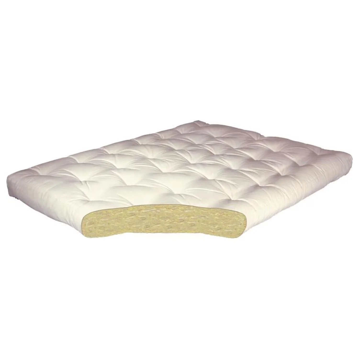 Modern Mattresses Accessory with Firm surface feel, Sage Microfiber colored futon fabric - Green Polyester Model 8CD261