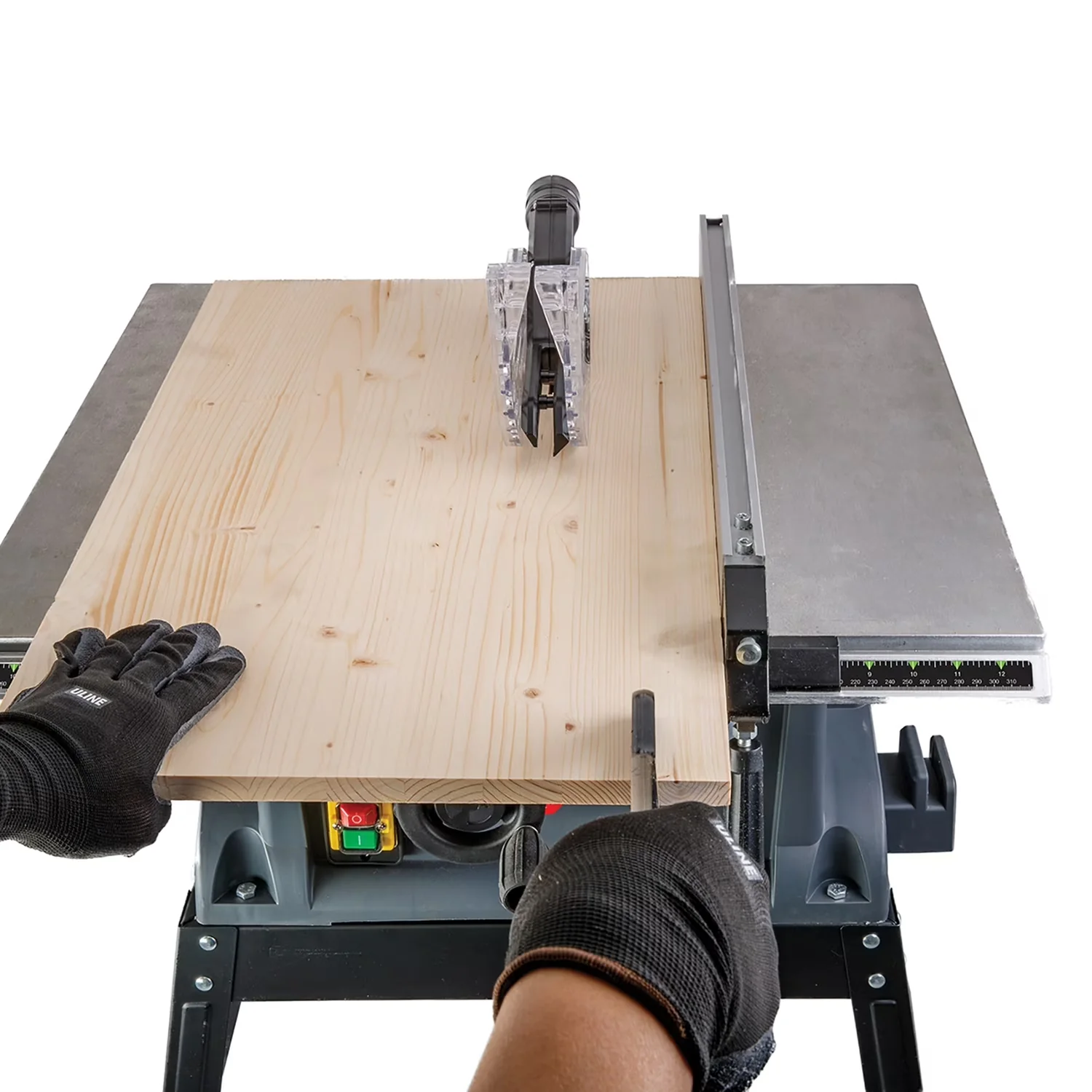 Power Saw Modern with Adjustable, Bevel cuts from 0° to 45°, Weight: 48 lbs. - Model AB02E8