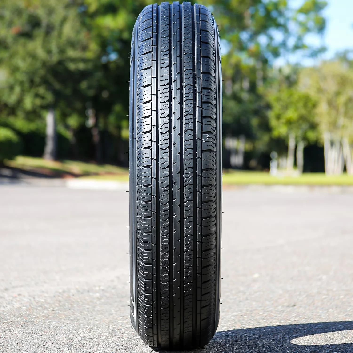 Trailer Tire Premium with Wet Or Dry, All-Weather, Low Maintenance - ST225 Model 0B8D3E