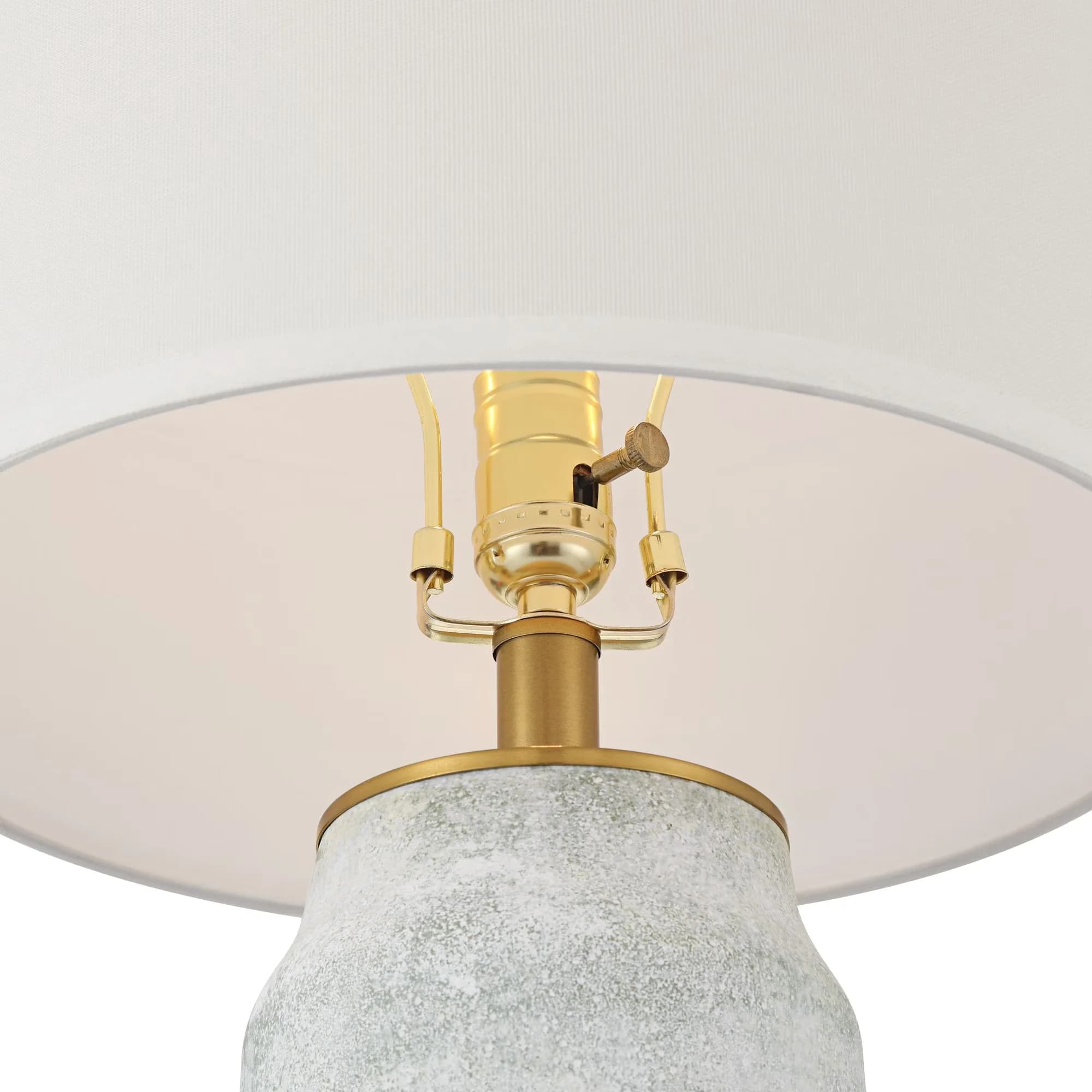 Lamp Set Classic with Incandescent - Gray Ceramic 3/4 for Daily Use Model 6E8E88