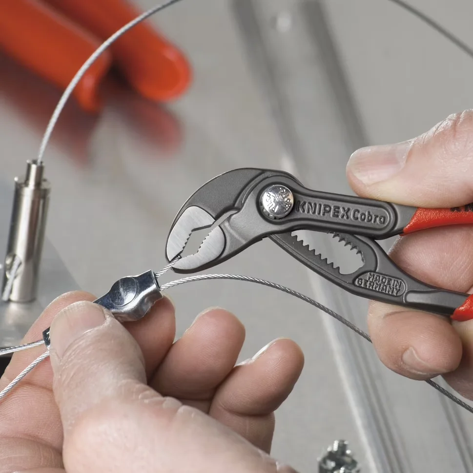 Professional Pro Tool with Self-Locking, 5-Inch Cobra Pliers - Red 5-Inch Model 14D88F