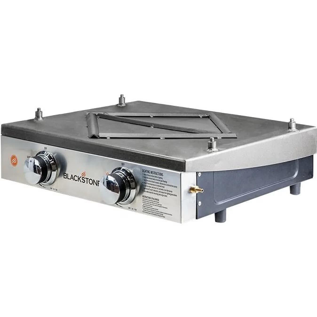 Flat Top Grill Sleek with Portable, Rolled Carbon Steel Griddle Top - Stainless Steel Model 12C493