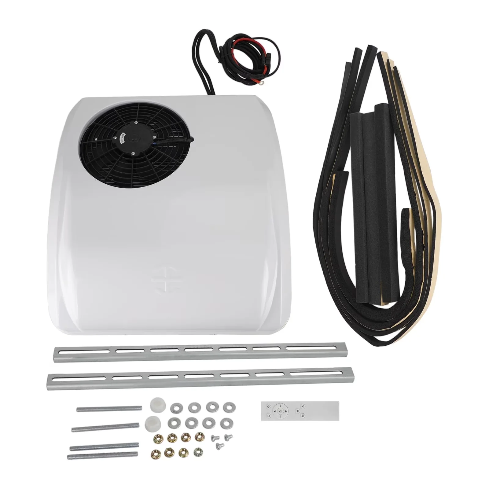 Durable Air Conditioner with 2000W, Remote Controlled, Voltage: 12V DC - White Model 5FA2E3