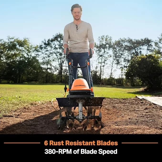 Quality Trillers Cultivator with Green, 16-Inch, Electric Tiller 10-Amp - Model BD2F5A