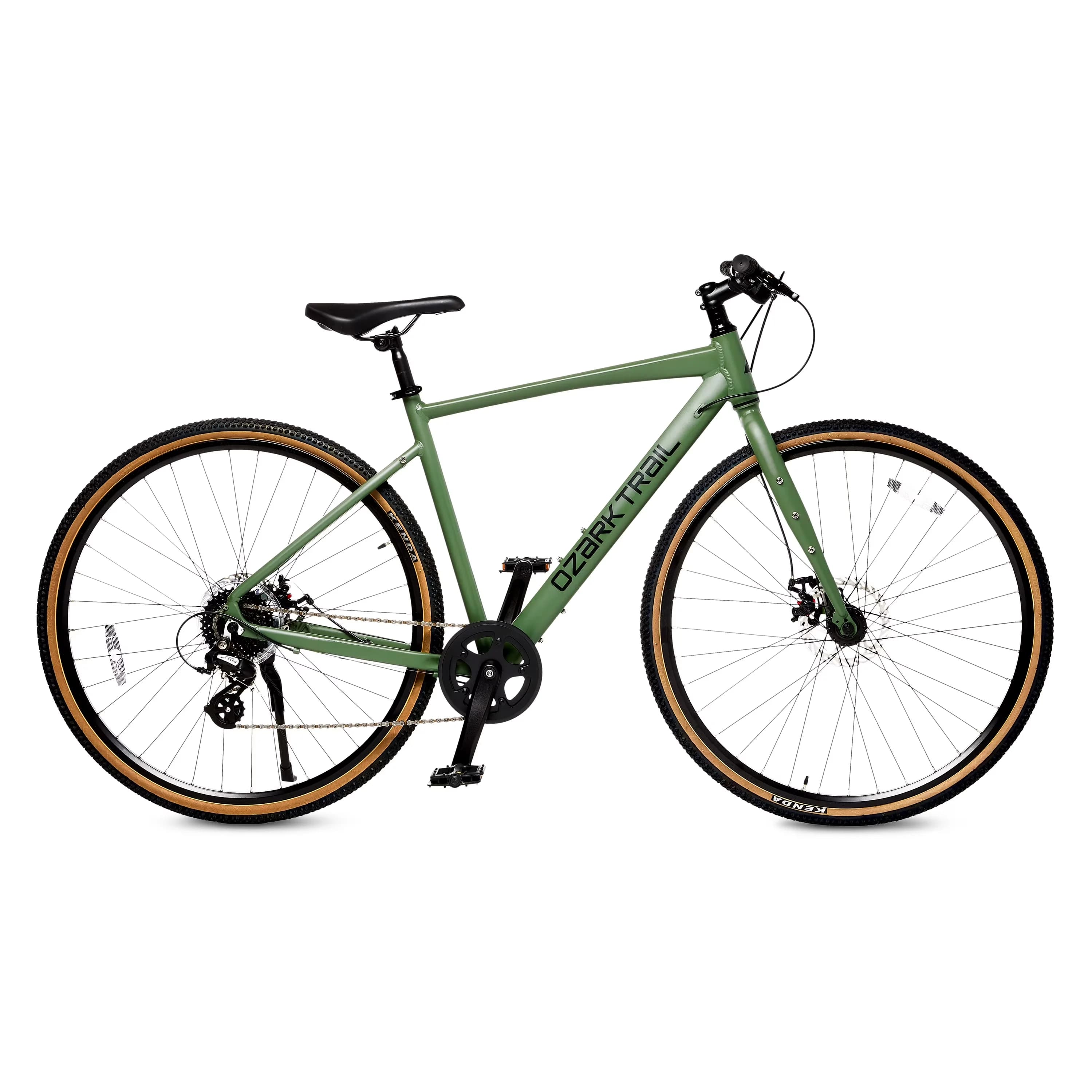Road Bike Innovative with Lightweight, Fits Riders 5'5", 700C G.1 Explorer Flat Bar Gravel - Green Model 43CE3B