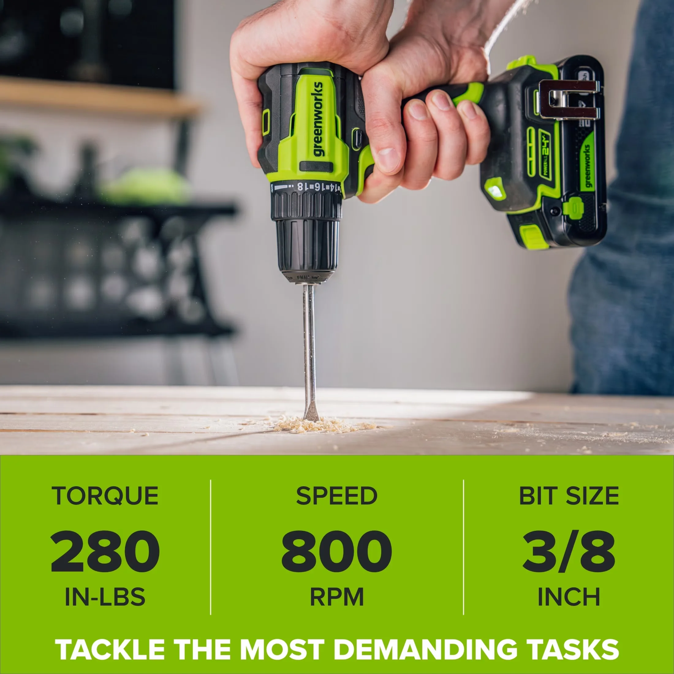 Power Tool Professional with Battery, 24V, 2Ah USB-C Battery for General Purpose - Model A6F23E