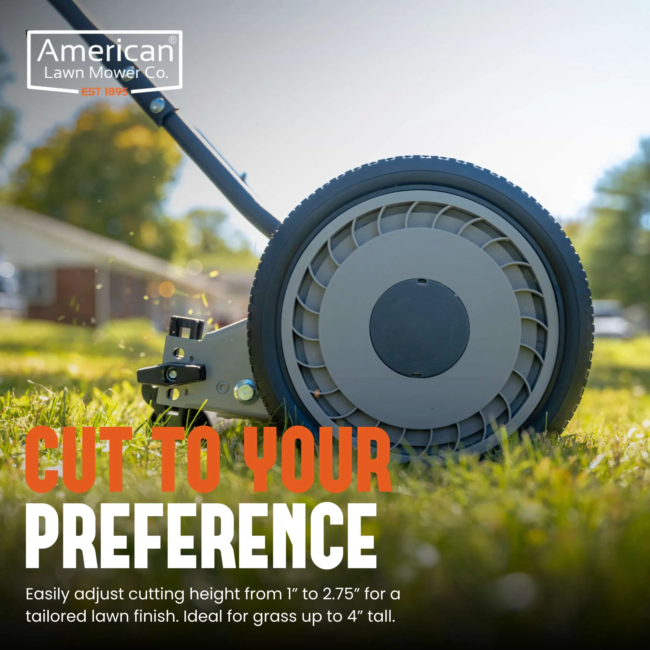 Push Mower Stylish with Adjustable - Blue 1815-18 for Everyday Use Model 99A285