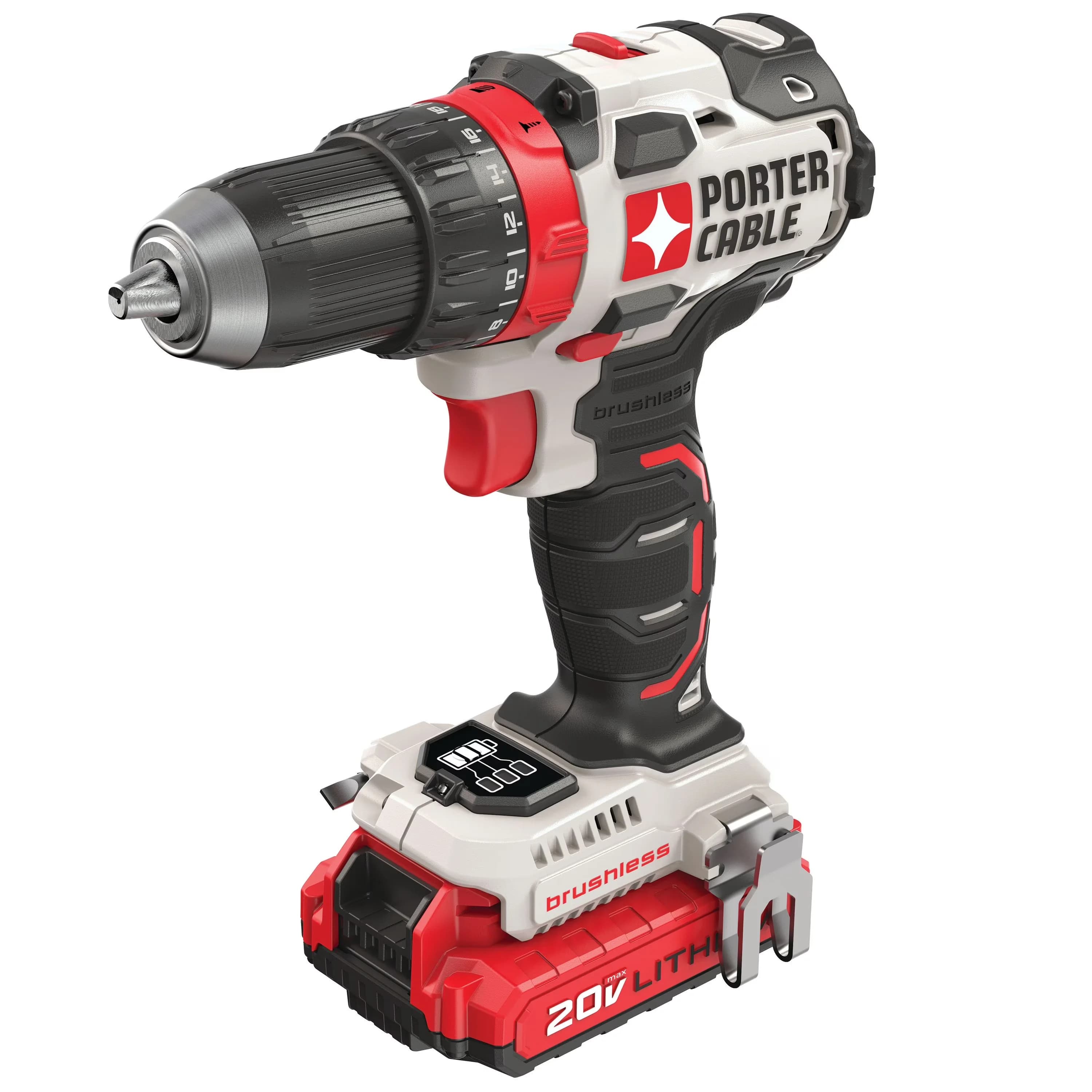 Classic Pro Tool with Battery, 370W, Lightweight - Red 1/2" - Reliable Performance Model 02E2F7