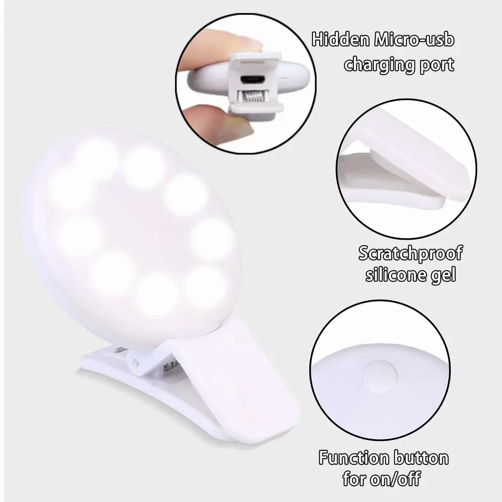 Novelty Light Stylish with LED, Ideal Para Teléfono, Portátil - Anillo Model D0822D