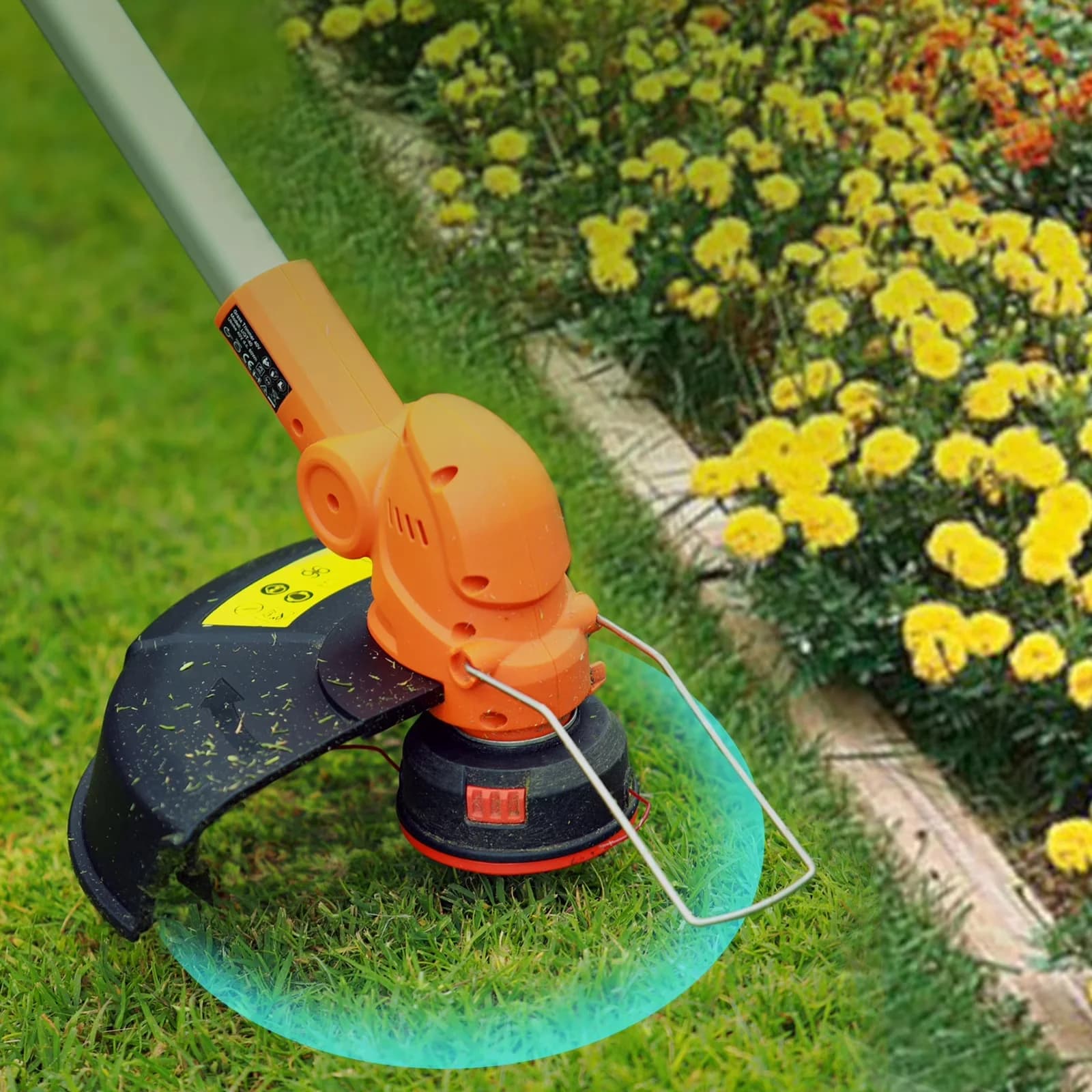 String Trimmer Reliable with Battery, 40V - Orange ST2308 - Easy to Use Model 936CD5