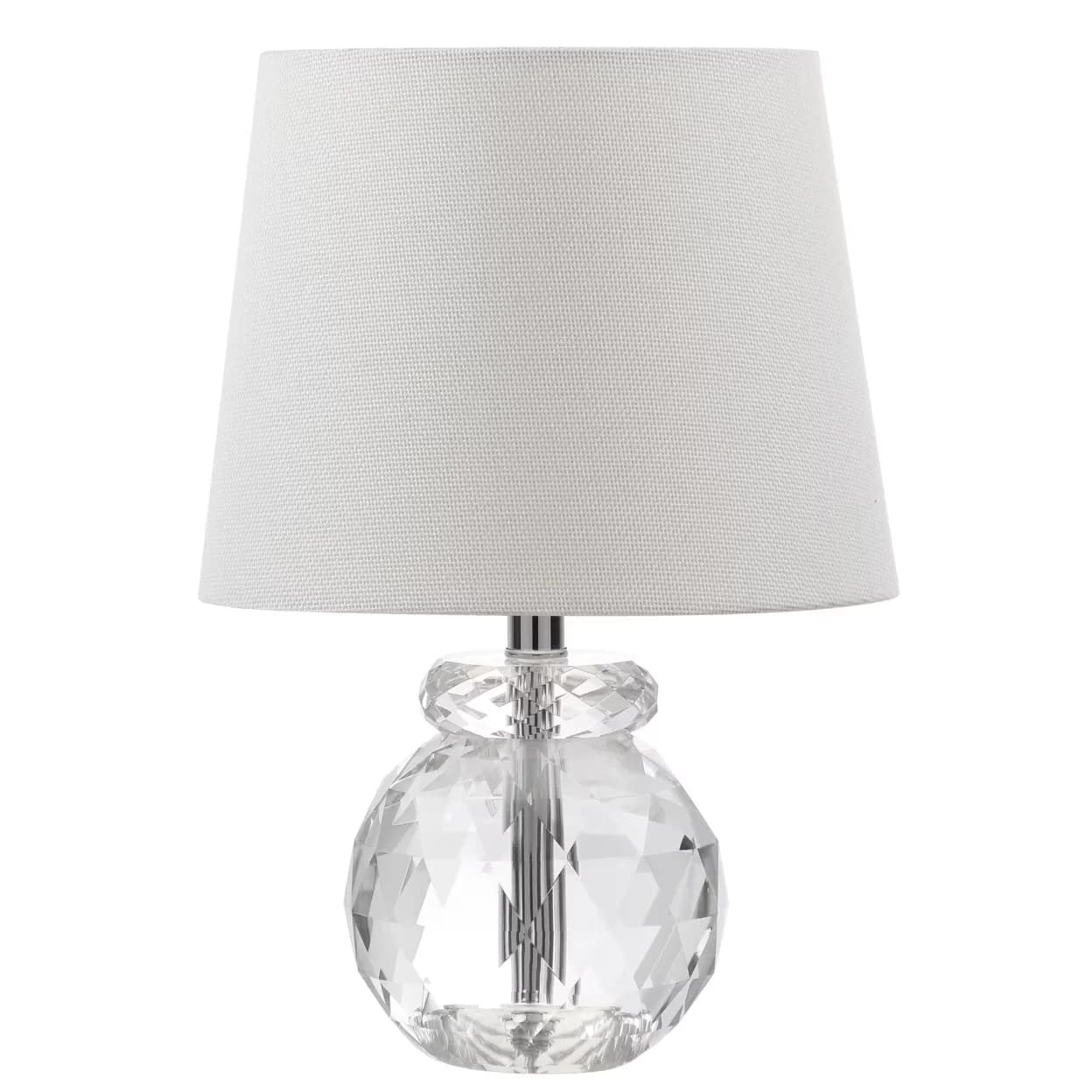 Modern Table Lamp with Transitional, Minor assembly needed - Crystal White Model 656D72