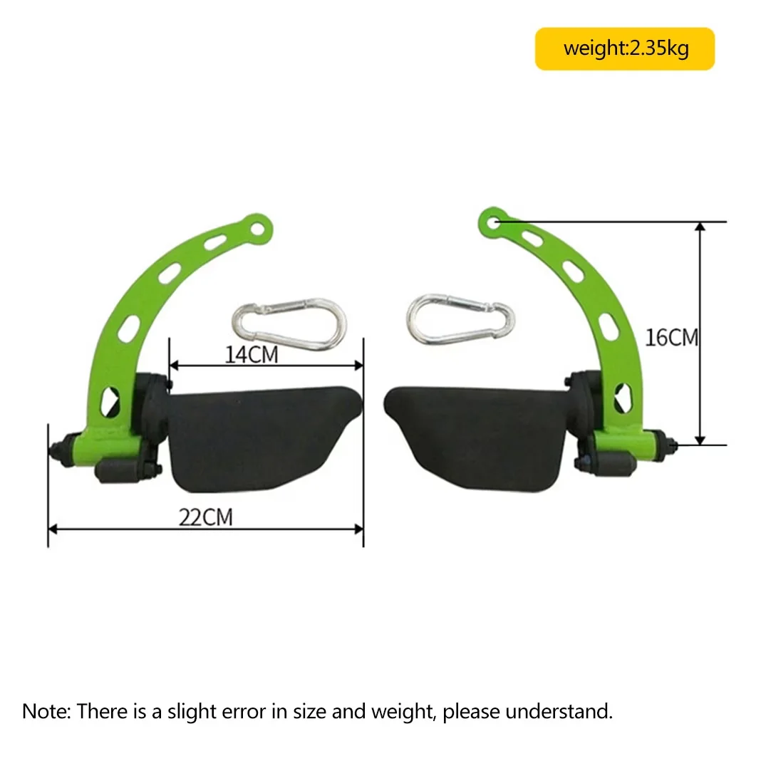 Essential Home Gym Accessory with Heavy Duty, Cable Machine Attachments - Steel,Rubber Green for Home Model D50E45