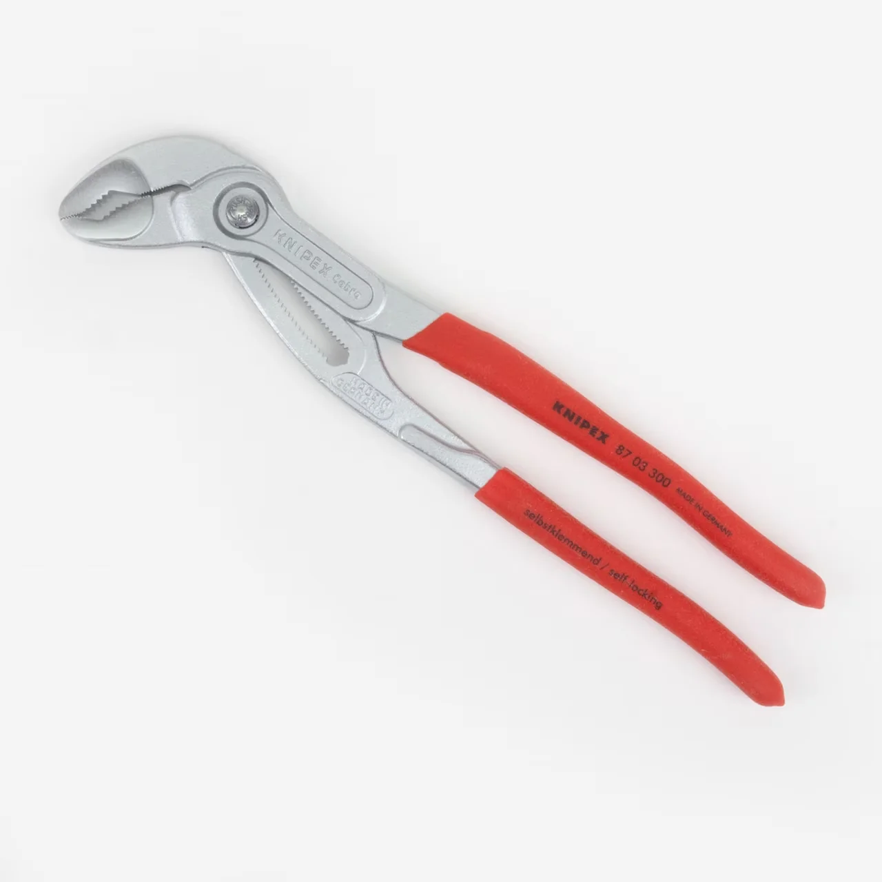 Quality Pro Tool with Self-Locking, Standards DIN ISO 8976, Adjustment At The Touch Of A But - Silver 12" Model 9F50A0