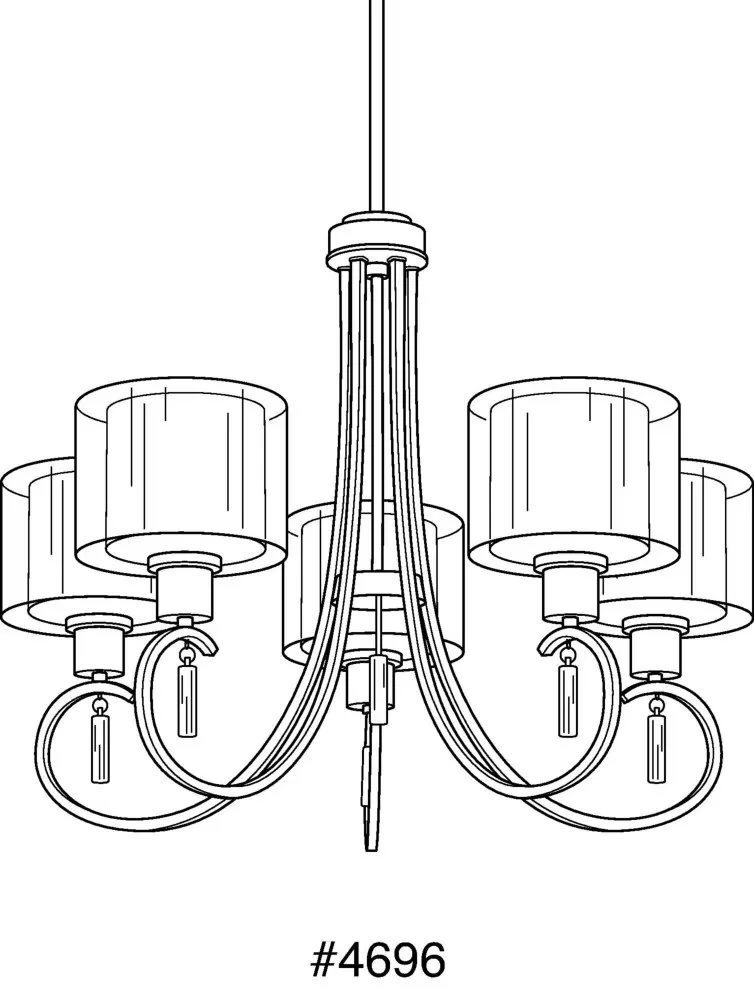 Durable Ceiling Lights Fixture with Incandescent, 100W, Transitional - Silver Ceramic, Steel Model 496824