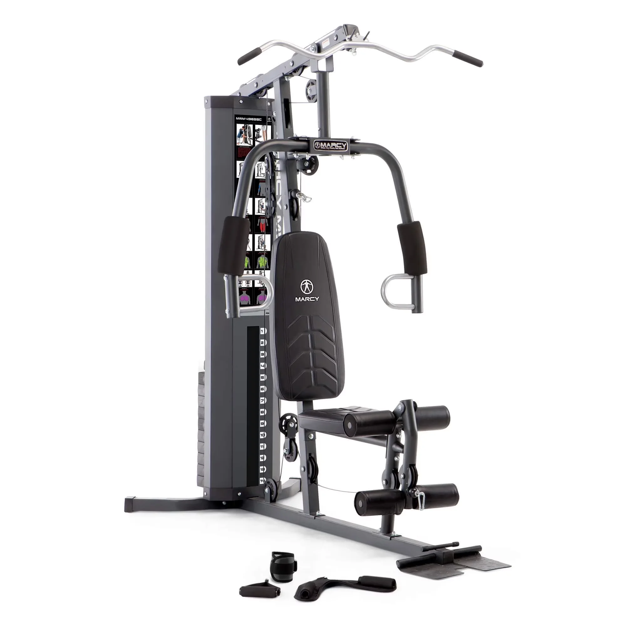 Innovative Home Gym with Dual-Action Press Arms, Ab Attachment, Total Leg Developer - Model 0A7196