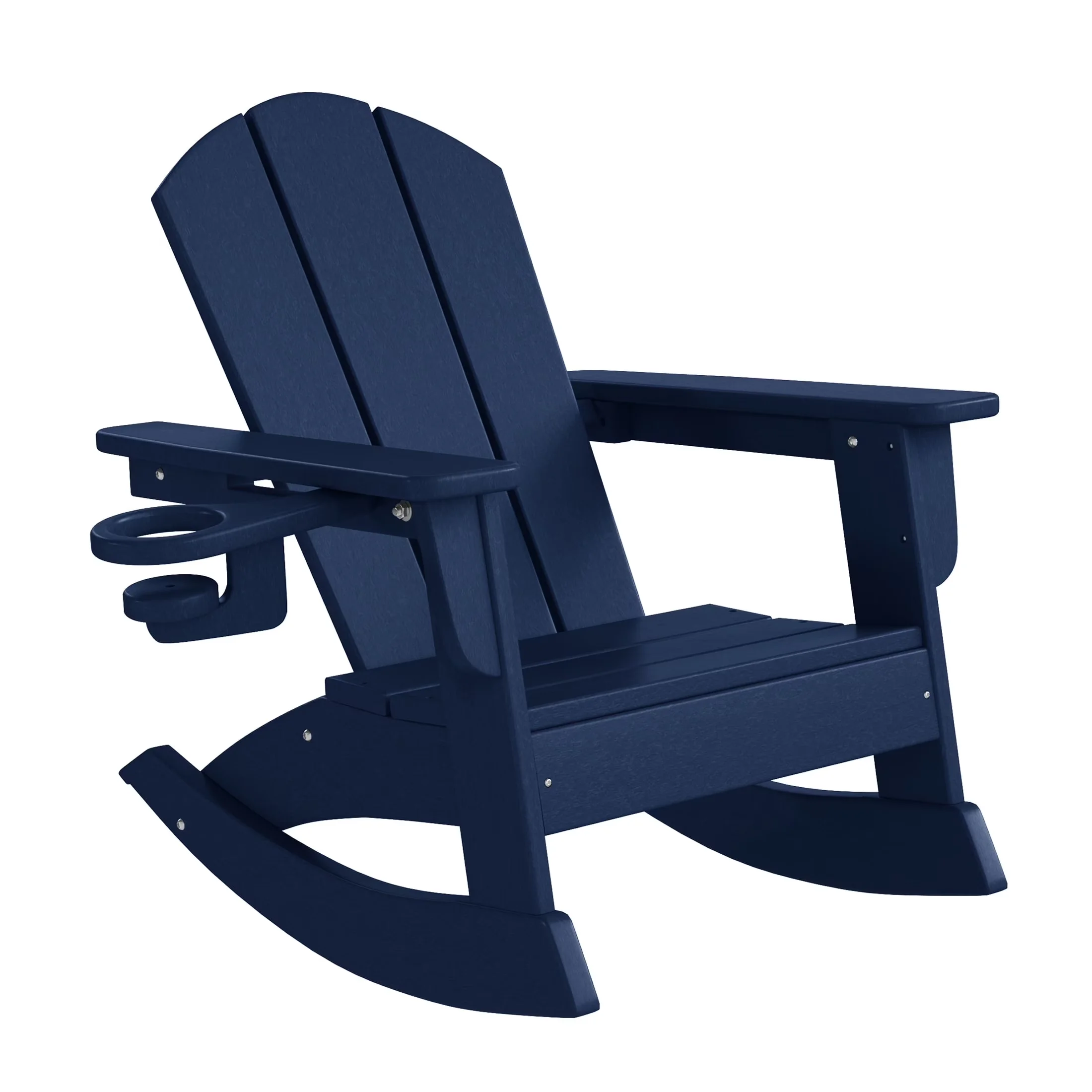 Durable Patio Dining Set with Fade Resistant, Weather-Resistant, Navy Blue - Hdpe Navy Blue Model 00B90B