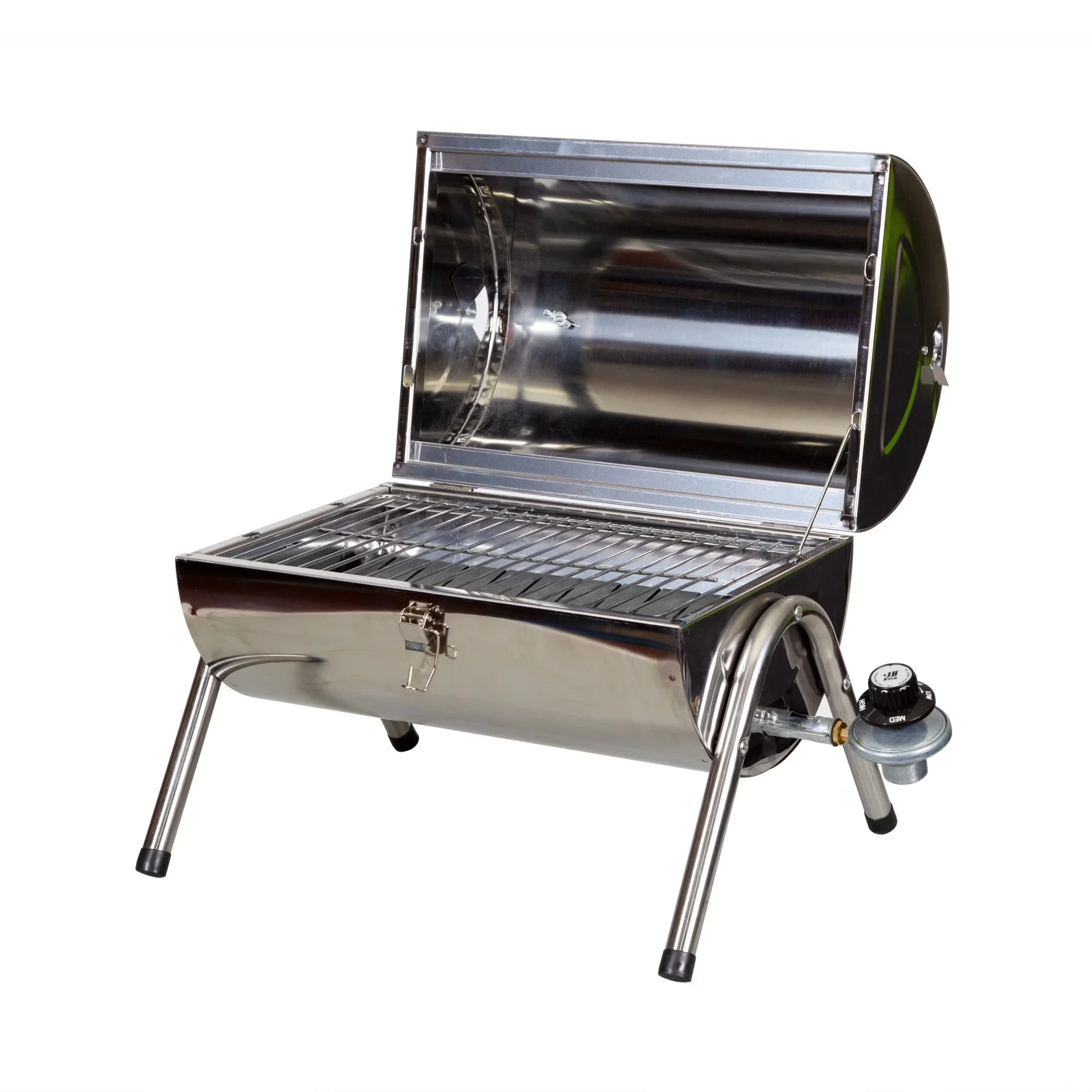 Quality Gas Grill with Portable, 10,000 B.T.U. output grill burner - Stainless Steel Model 2C5072