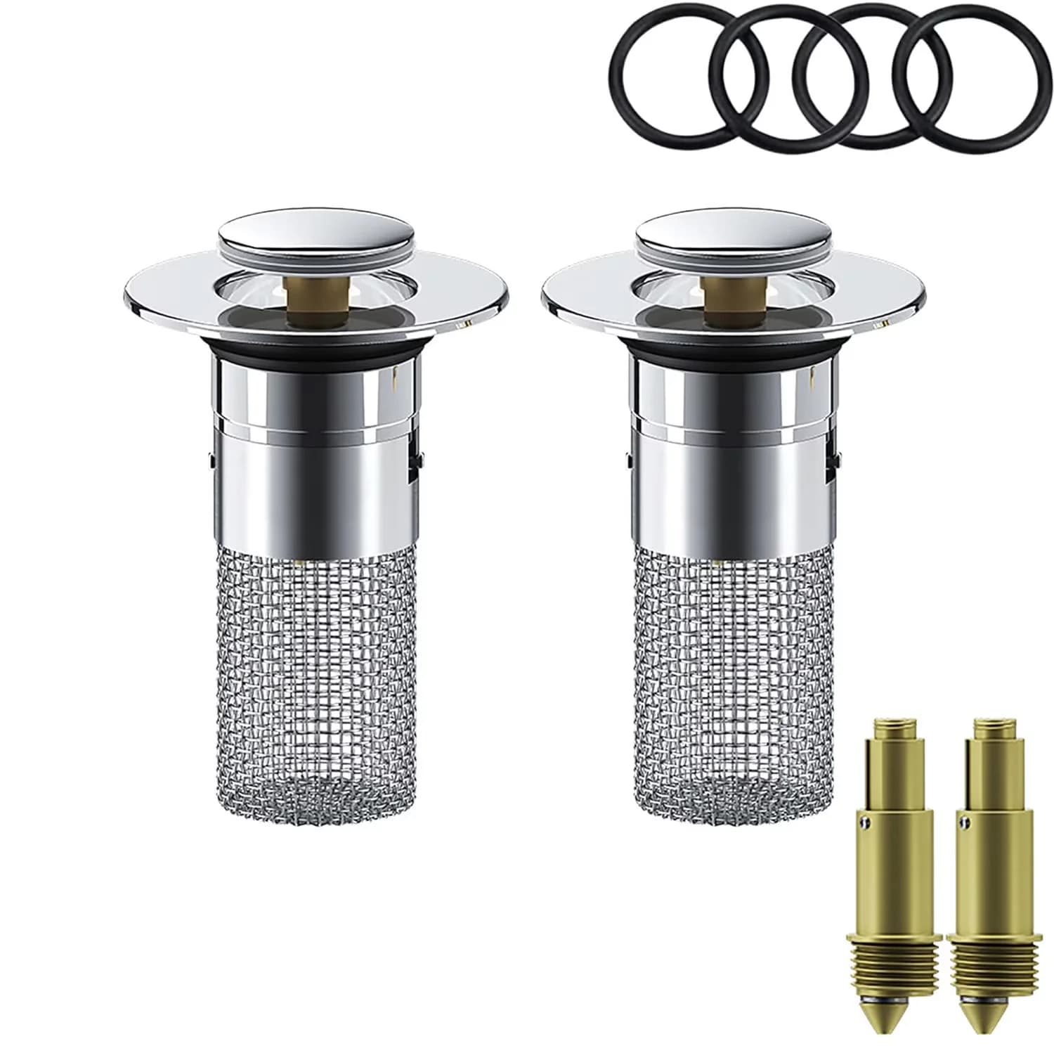 Essential Bathroom Renovation with Anti-Clogging, Pop Up, Basket - Stainless Steel for Bathroom Model E78EE7